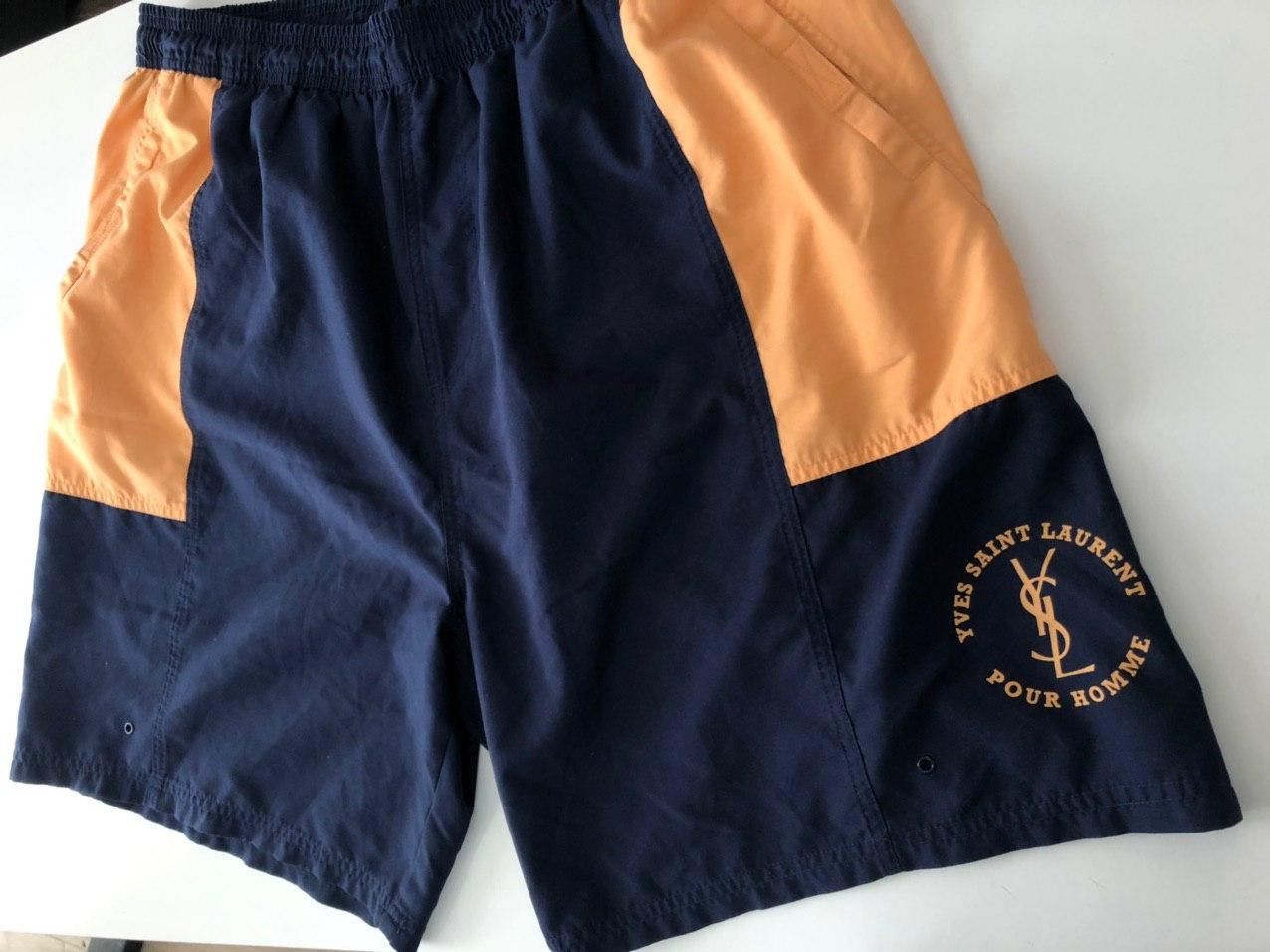 Yves Saint Laurent Navy/orange YSL Shorts Yves Saint Laurent Shorts Size US 36 / EU 52 - 10 Thumbnail