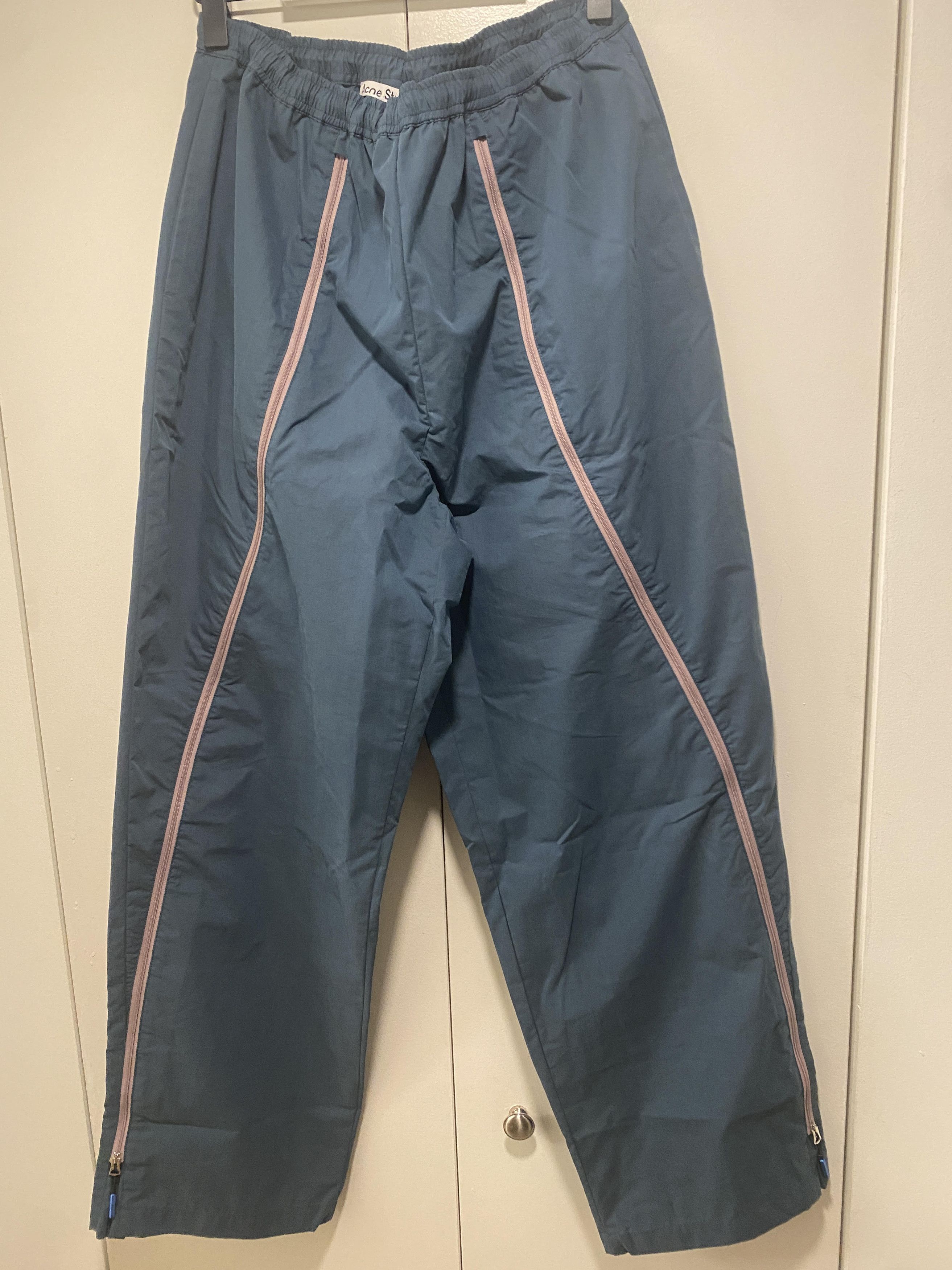 Acne Studios acne studio zip trim track pants blue Size US 36 / EU 52 - 1 Thumbnail