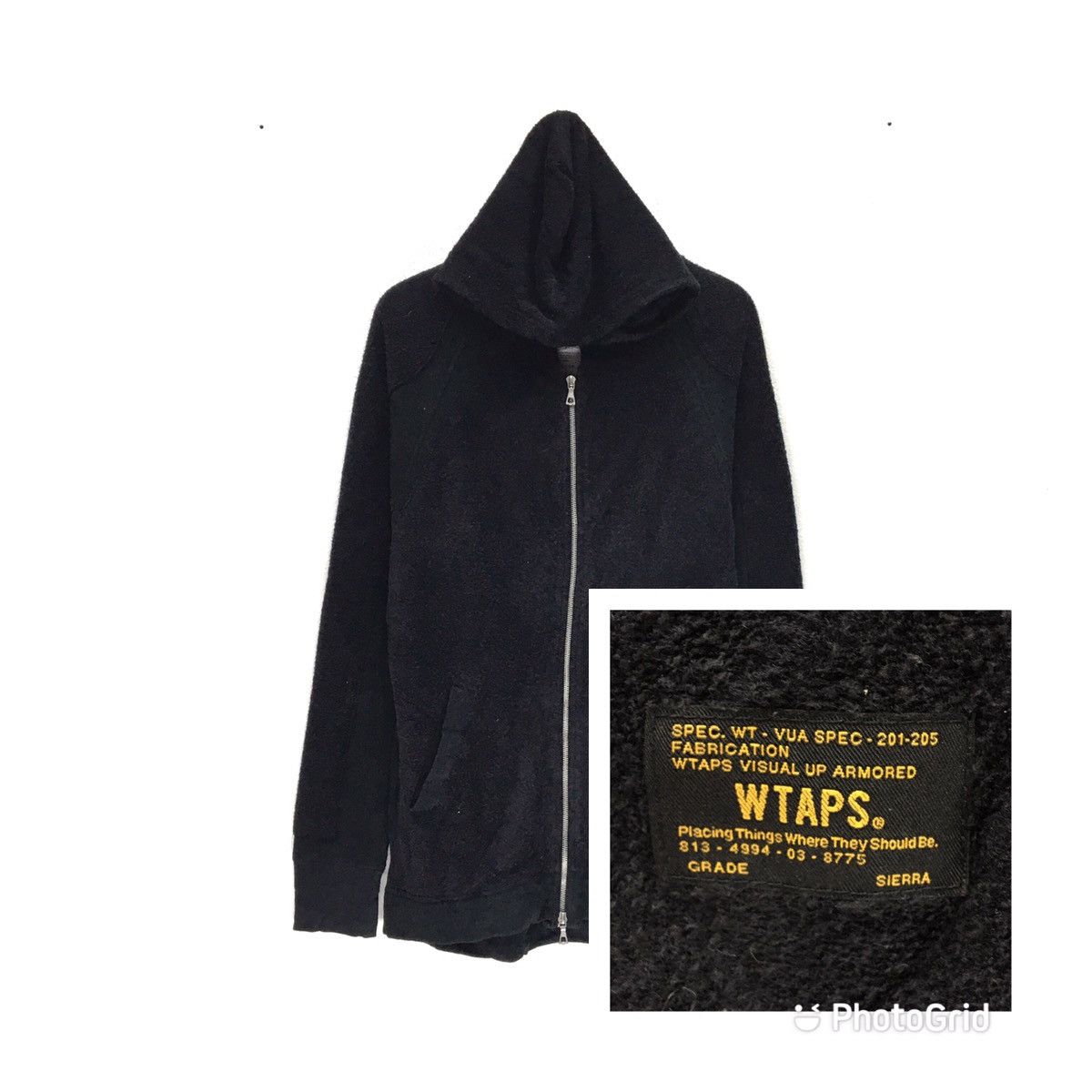 Japanese Brand × Wtaps WTAPS Zipped Up Plain Hoodie Size US S / EU 44-46 / 1 - 3 Thumbnail