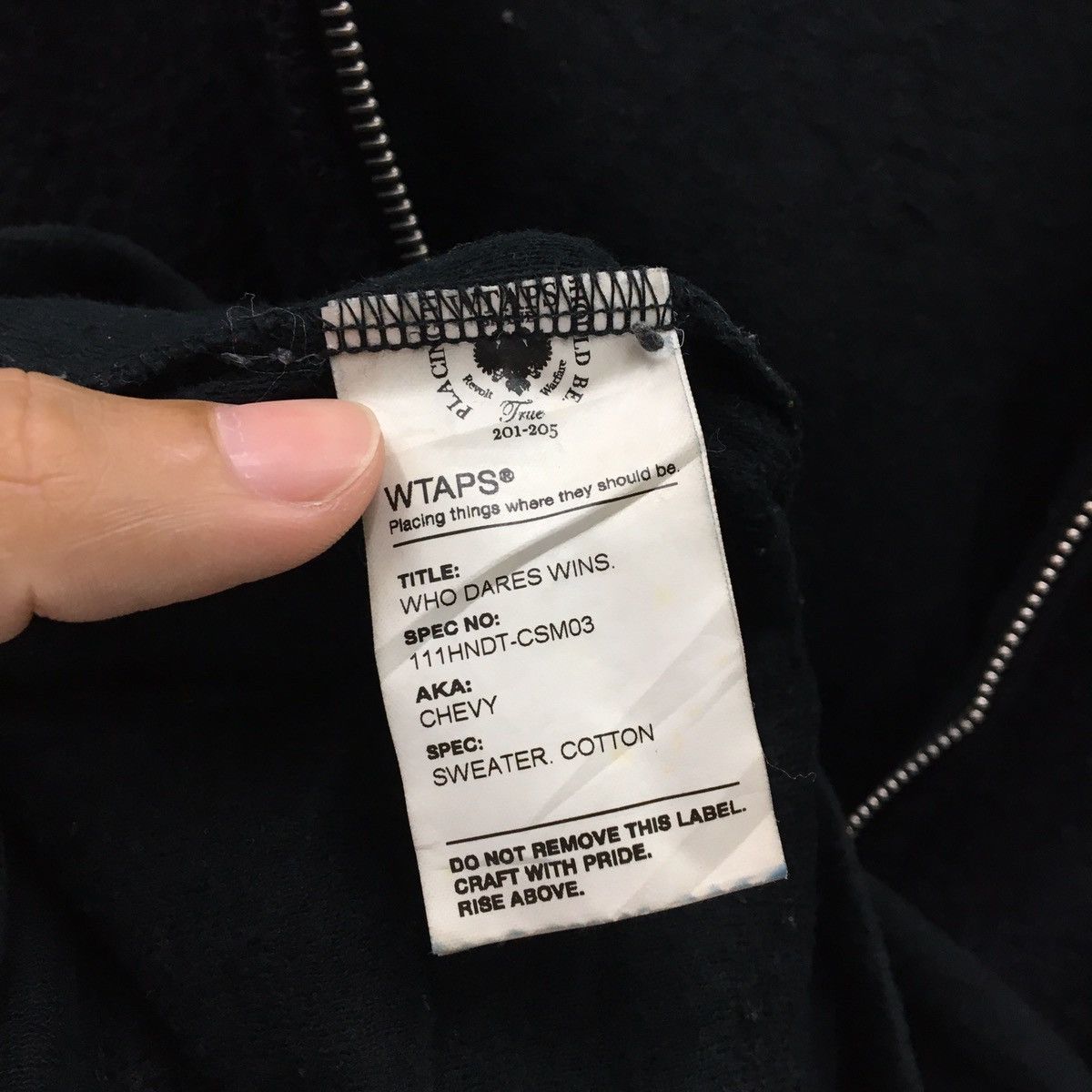 Japanese Brand × Wtaps WTAPS Zipped Up Plain Hoodie Size US S / EU 44-46 / 1 - 15 Thumbnail