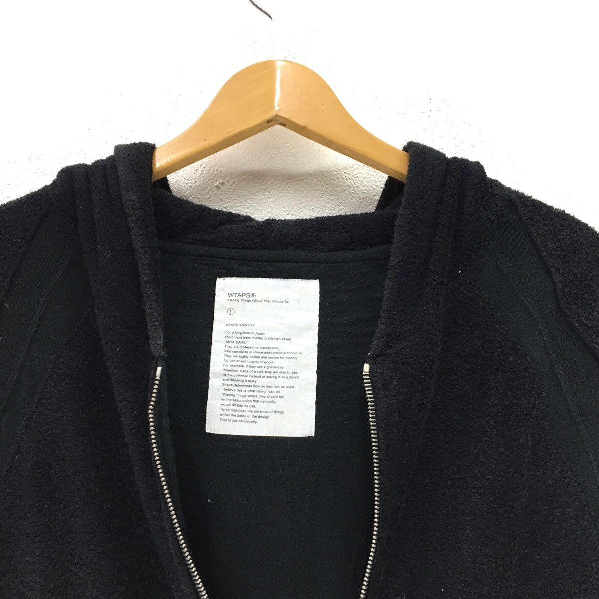 Japanese Brand × Wtaps WTAPS Zipped Up Plain Hoodie Size US S / EU 44-46 / 1 - 8 Thumbnail