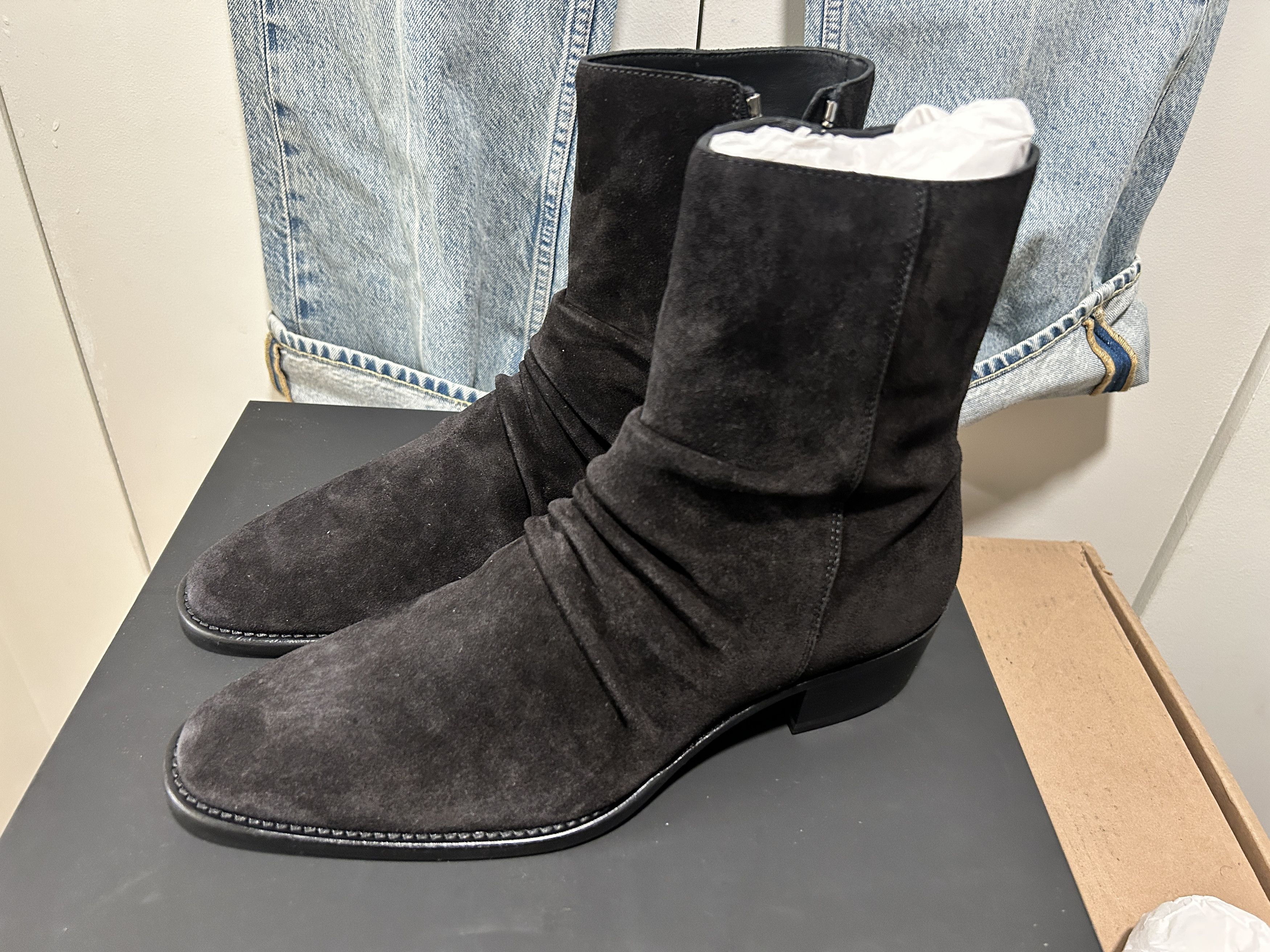 Amiri Amiri Skinny Stack boots Black Chelsea Zip Size US 10 / EU 43 - 5 Thumbnail
