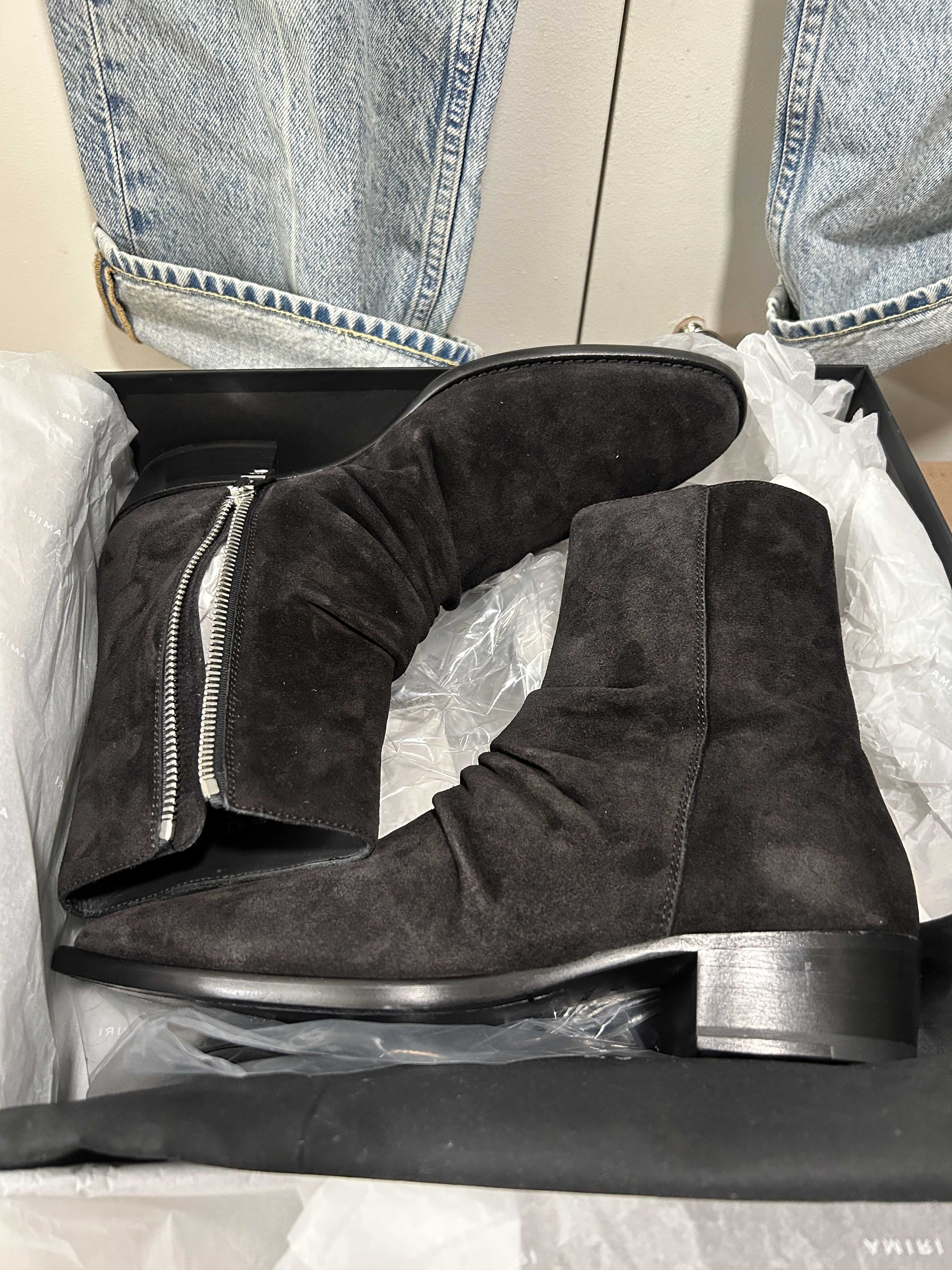 Amiri Amiri Skinny Stack boots Black Chelsea Zip Size US 10 / EU 43 - 2 Thumbnail