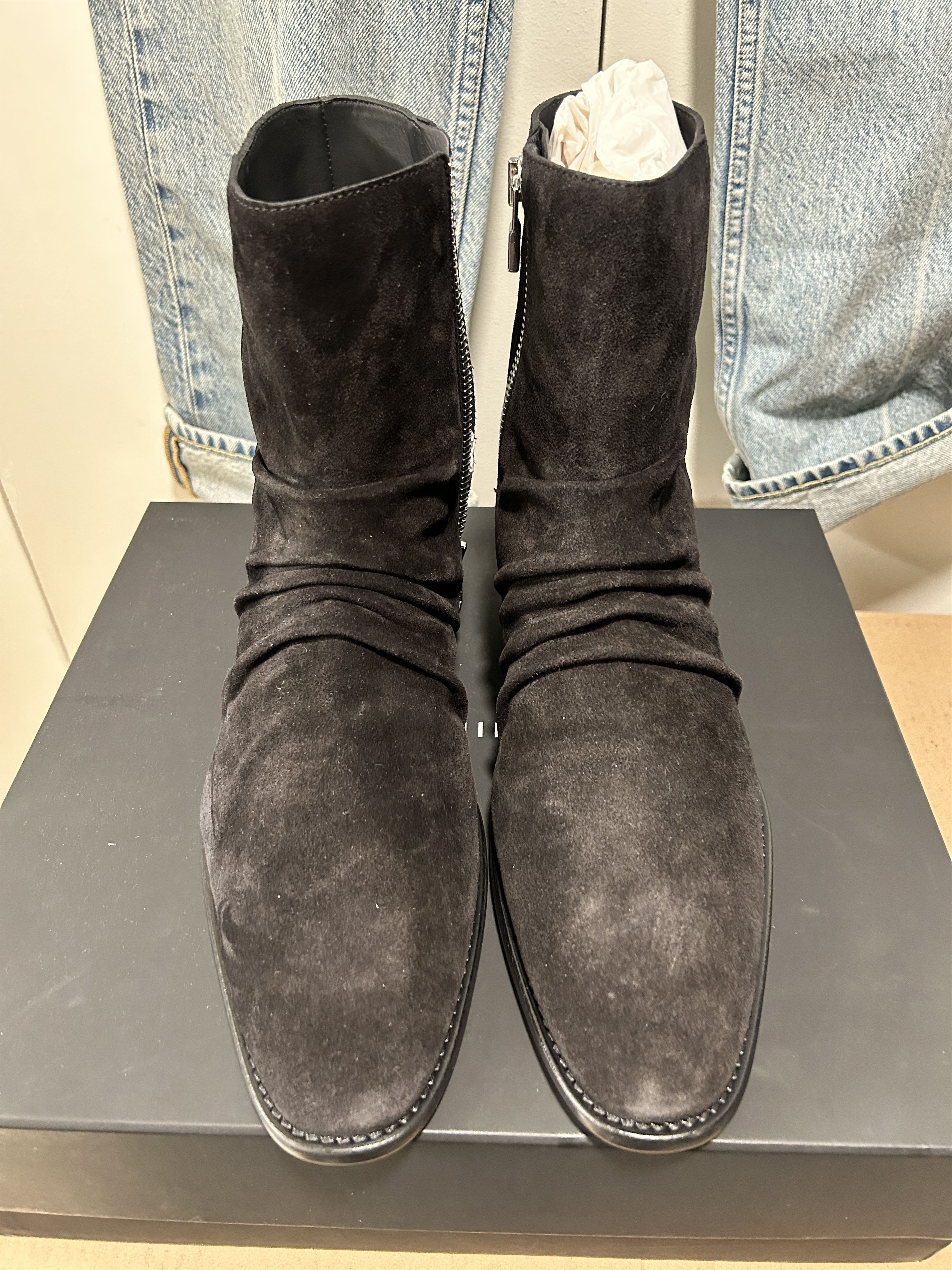 Amiri Amiri Skinny Stack boots Black Chelsea Zip Size US 10 / EU 43 - 4 Thumbnail