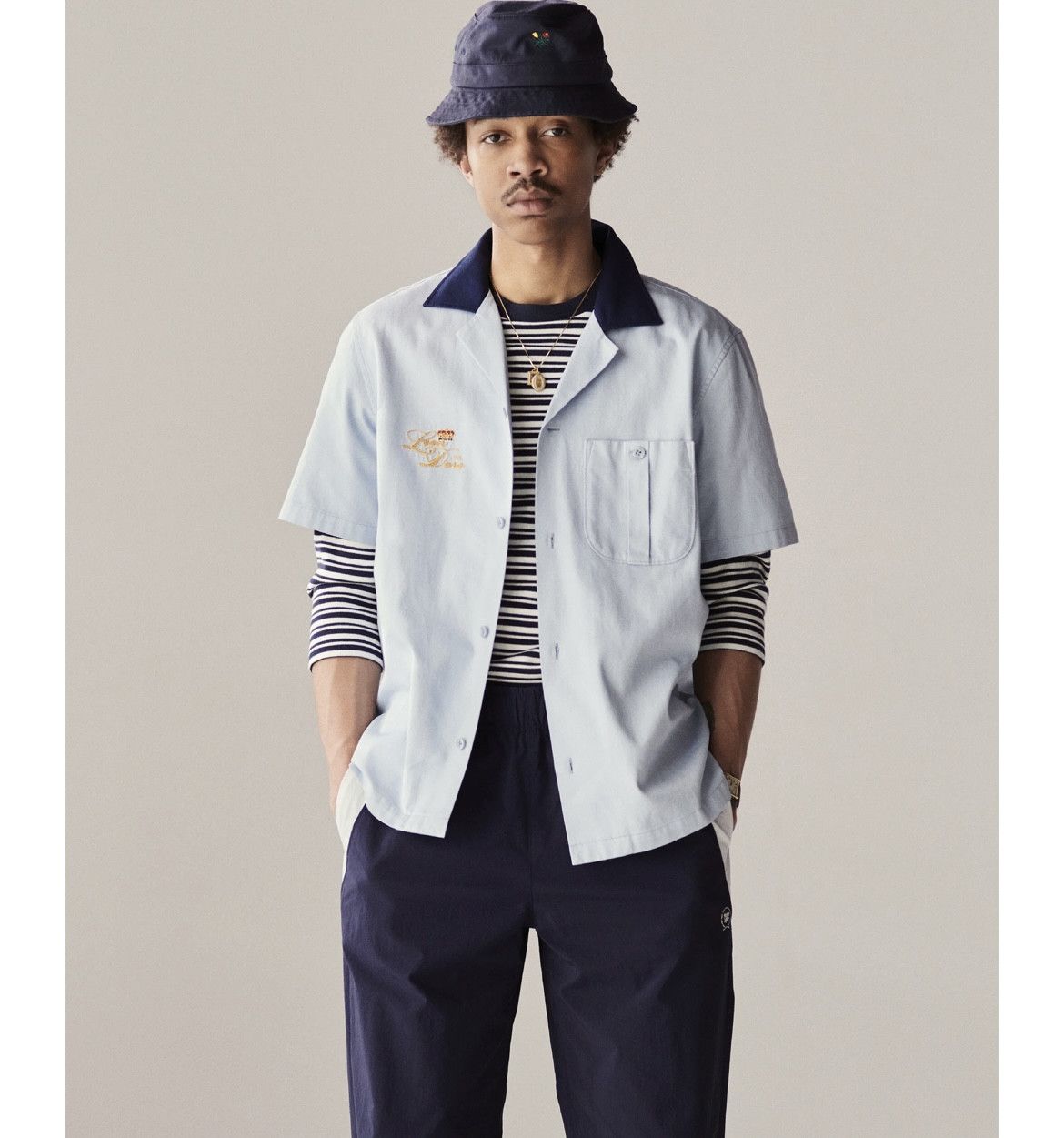 Aime Leon Dore Aime Leon Dore bowling mechanic shirt - blue Size US M / EU 48-50 / 2 - 3 Thumbnail