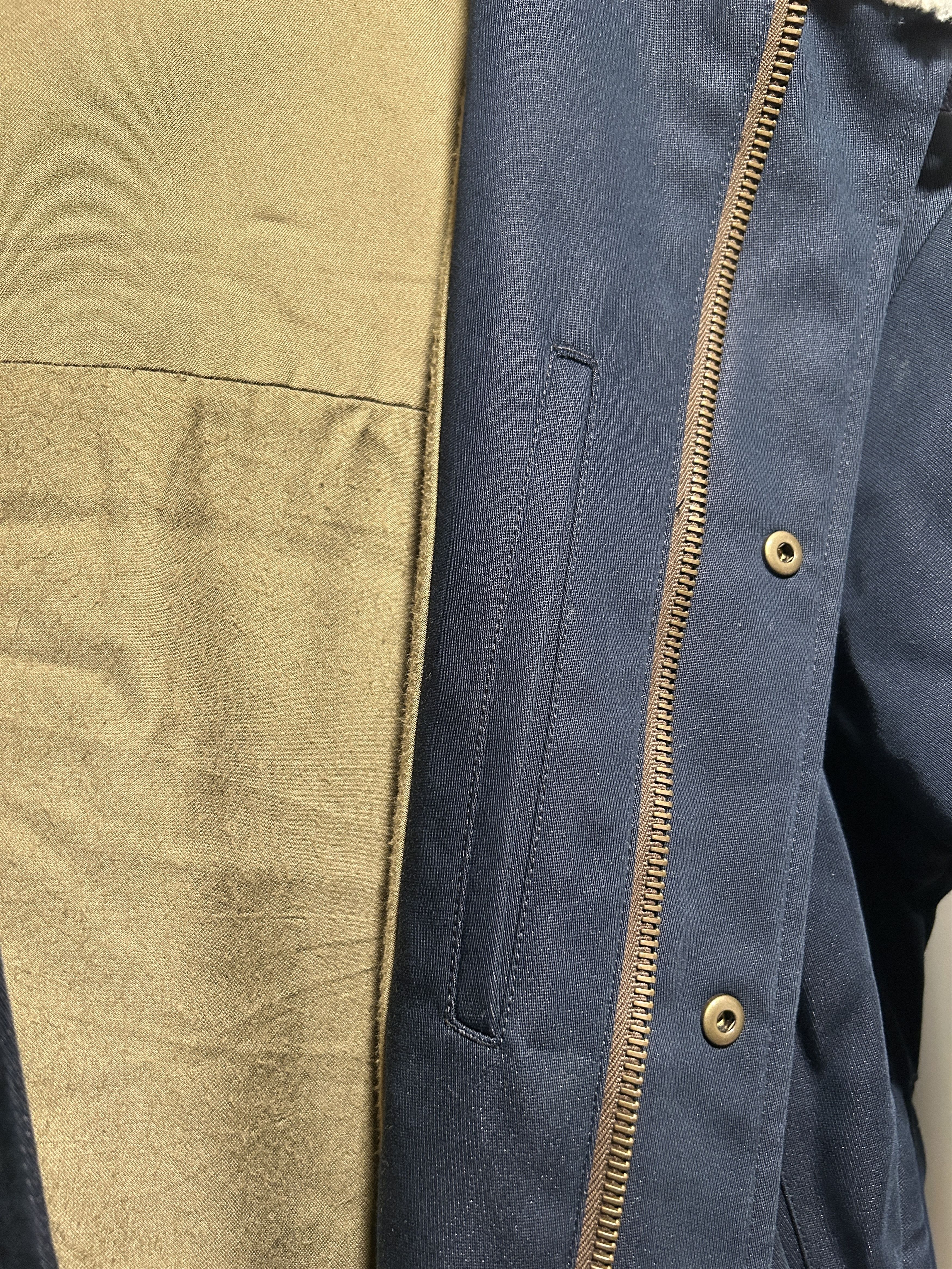 A.P.C. × Kanye West A.P.C. × KANYE WEST shearling bomber navy sheep lined jacket Size US M / EU 48-50 / 2 - 4 Thumbnail