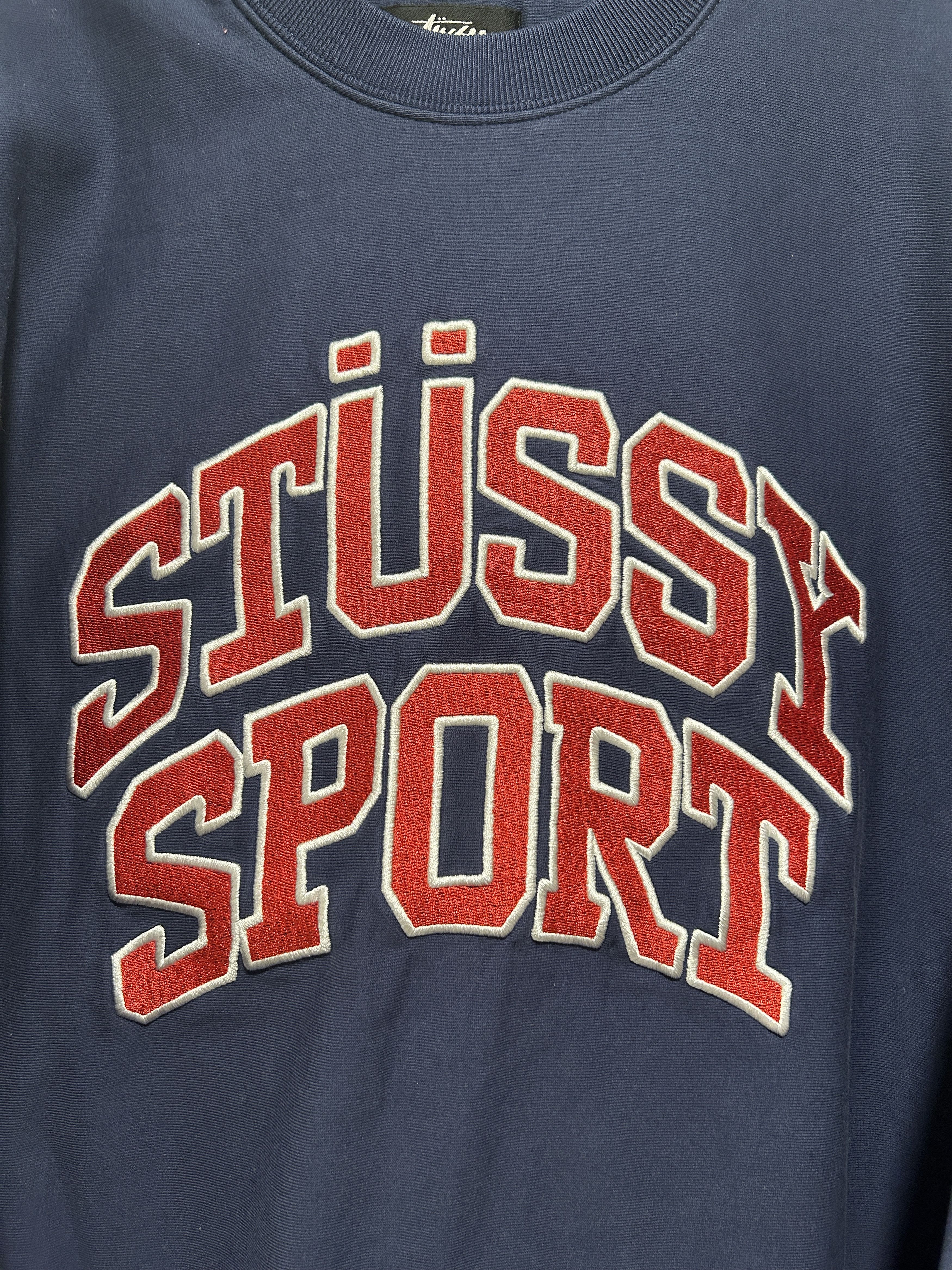 Stussy Stussy Relaxed Oversized Stussy Sport Graphic Crew Navy Size US XXL / EU 58 / 5 - 6 Thumbnail