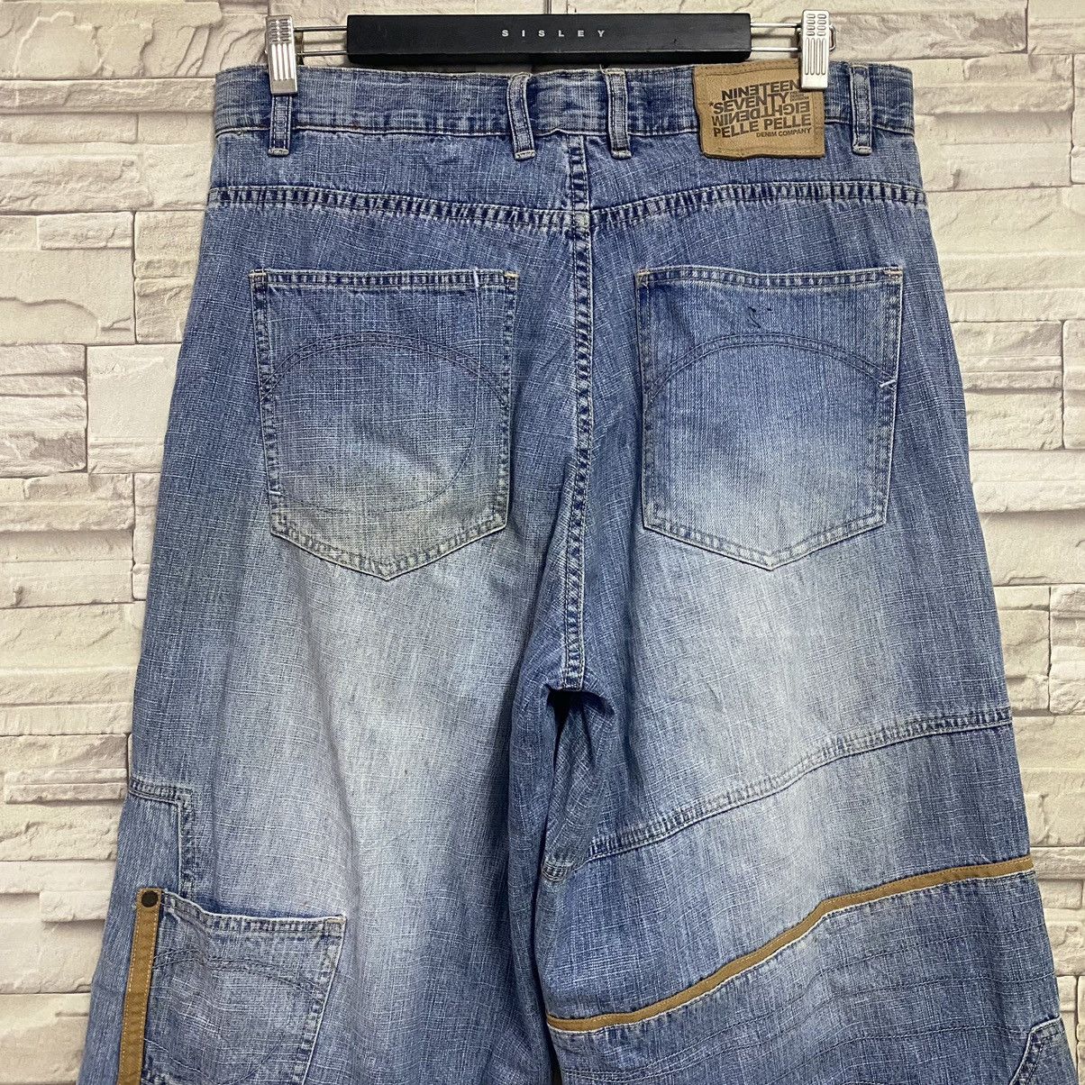 Marc Buchanan × Pelle Pelle Vintage Pelle Pelle Denim Multi Pocket Baggy Pants Size US 34 / EU 50 - 10 Thumbnail