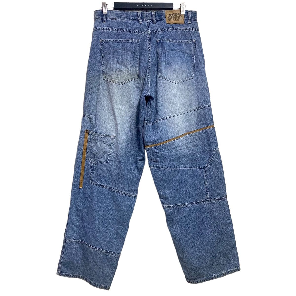 Marc Buchanan × Pelle Pelle Vintage Pelle Pelle Denim Multi Pocket Baggy Pants Size US 34 / EU 50 - 2 Thumbnail