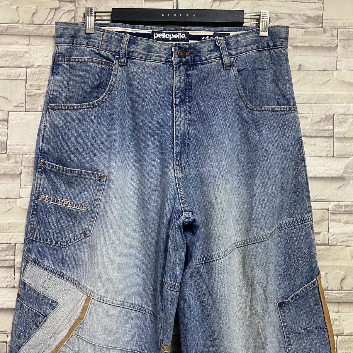 Marc Buchanan × Pelle Pelle Vintage Pelle Pelle Denim Multi Pocket Baggy Pants Size US 34 / EU 50 - 3 Thumbnail