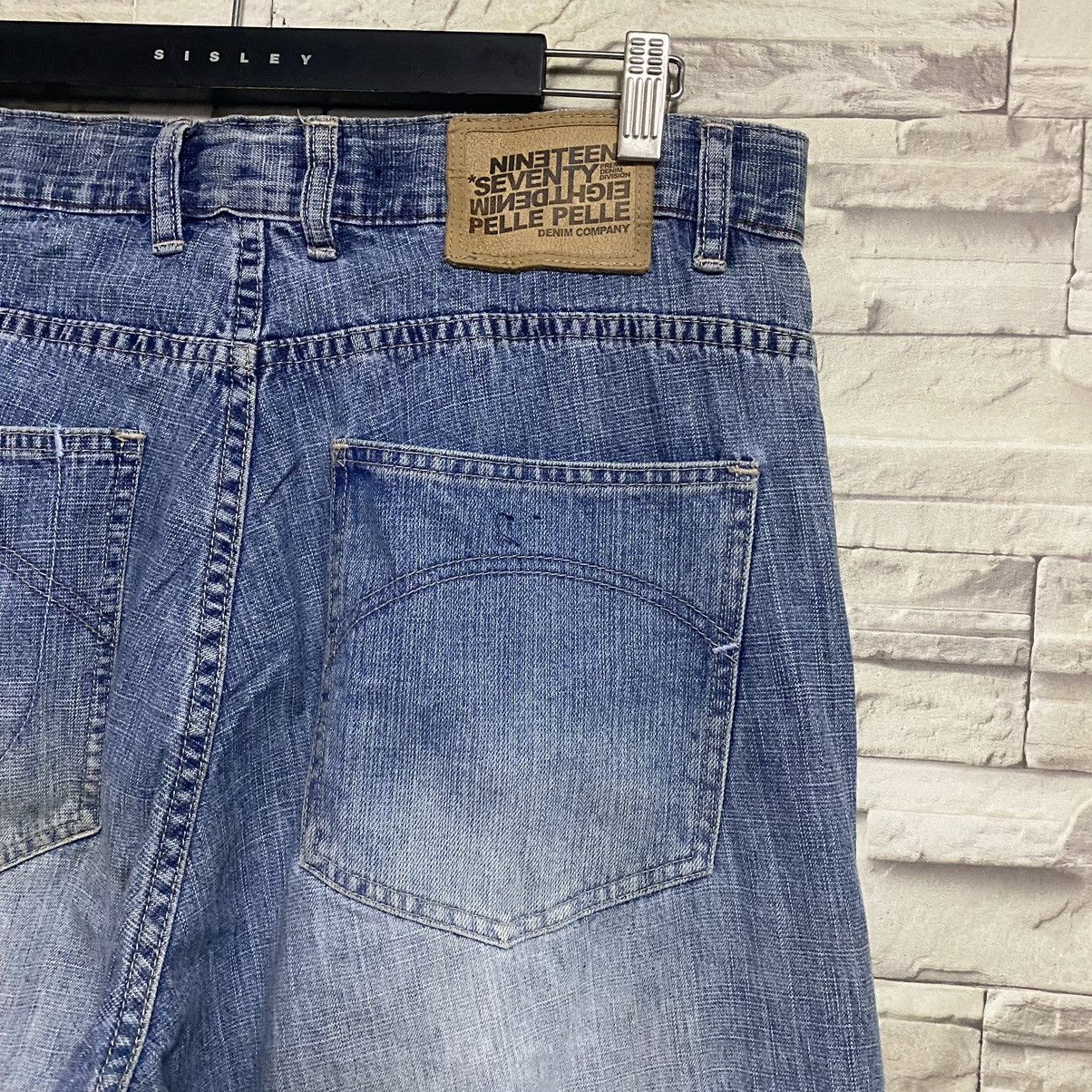 Marc Buchanan × Pelle Pelle Vintage Pelle Pelle Denim Multi Pocket Baggy Pants Size US 34 / EU 50 - 12 Thumbnail