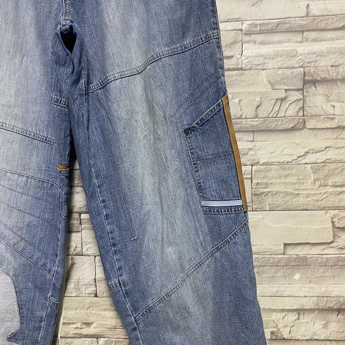 Marc Buchanan × Pelle Pelle Vintage Pelle Pelle Denim Multi Pocket Baggy Pants Size US 34 / EU 50 - 8 Thumbnail
