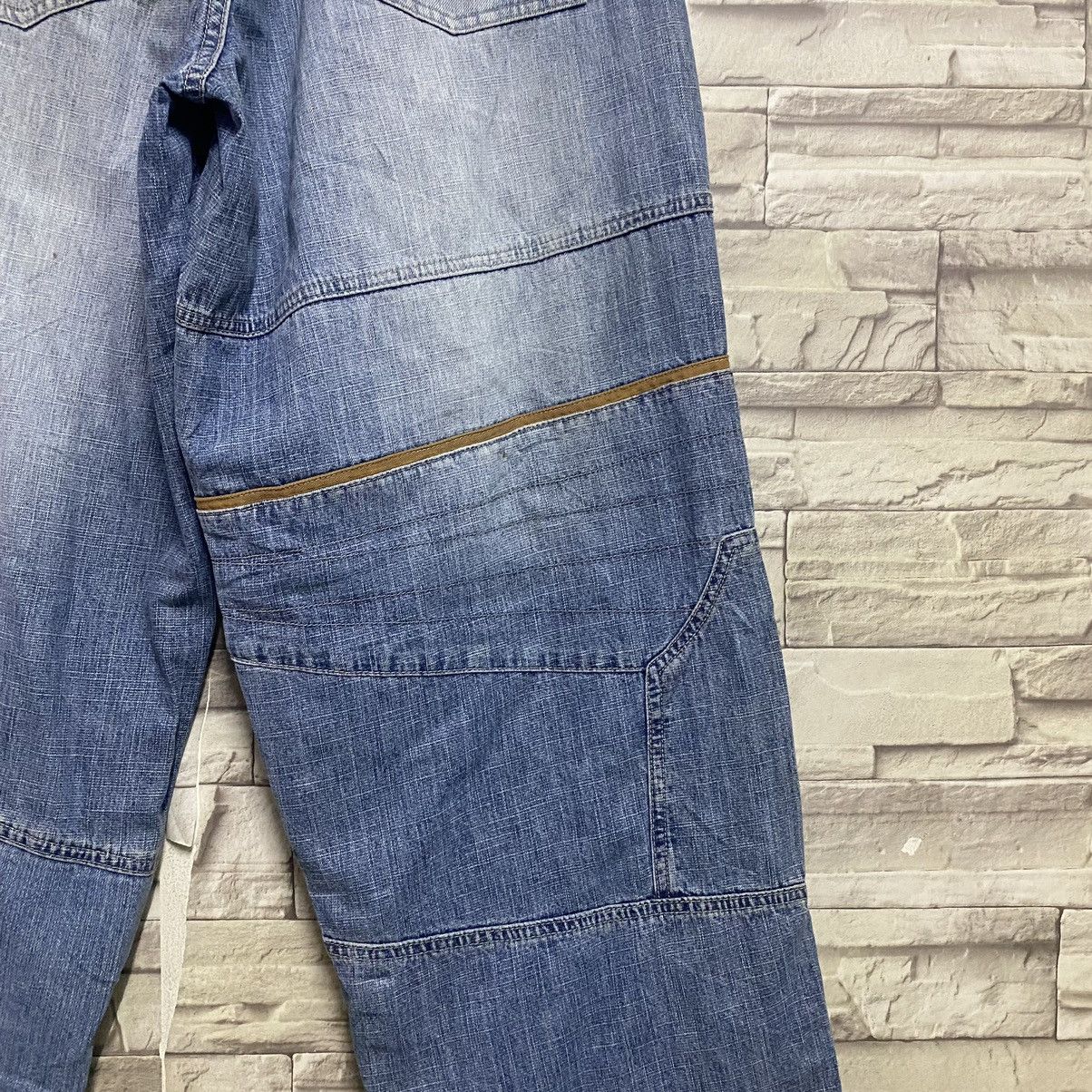 Marc Buchanan × Pelle Pelle Vintage Pelle Pelle Denim Multi Pocket Baggy Pants Size US 34 / EU 50 - 15 Thumbnail