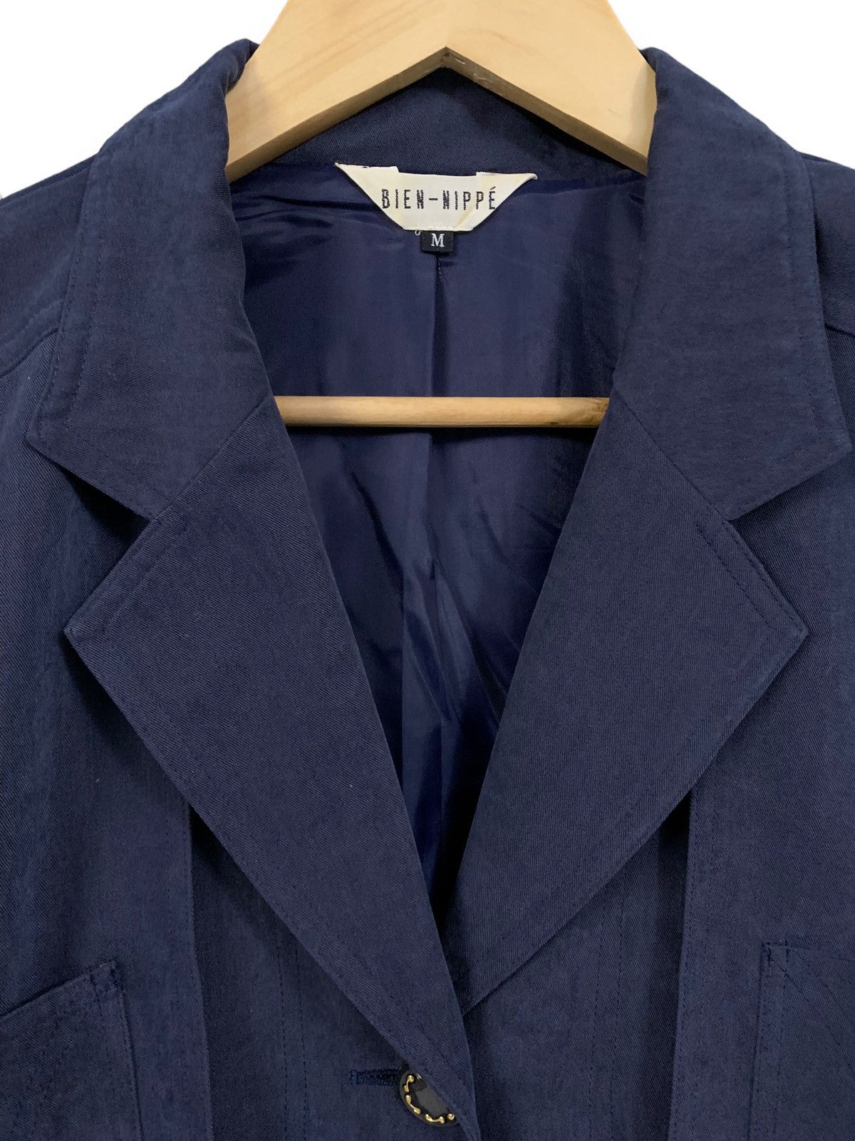 Japanese Brand Vintage Japanese Brand Bien-Nippe’ Navy Blazer Jacket Size M / US 6-8 / IT 42-44 - 5 Thumbnail