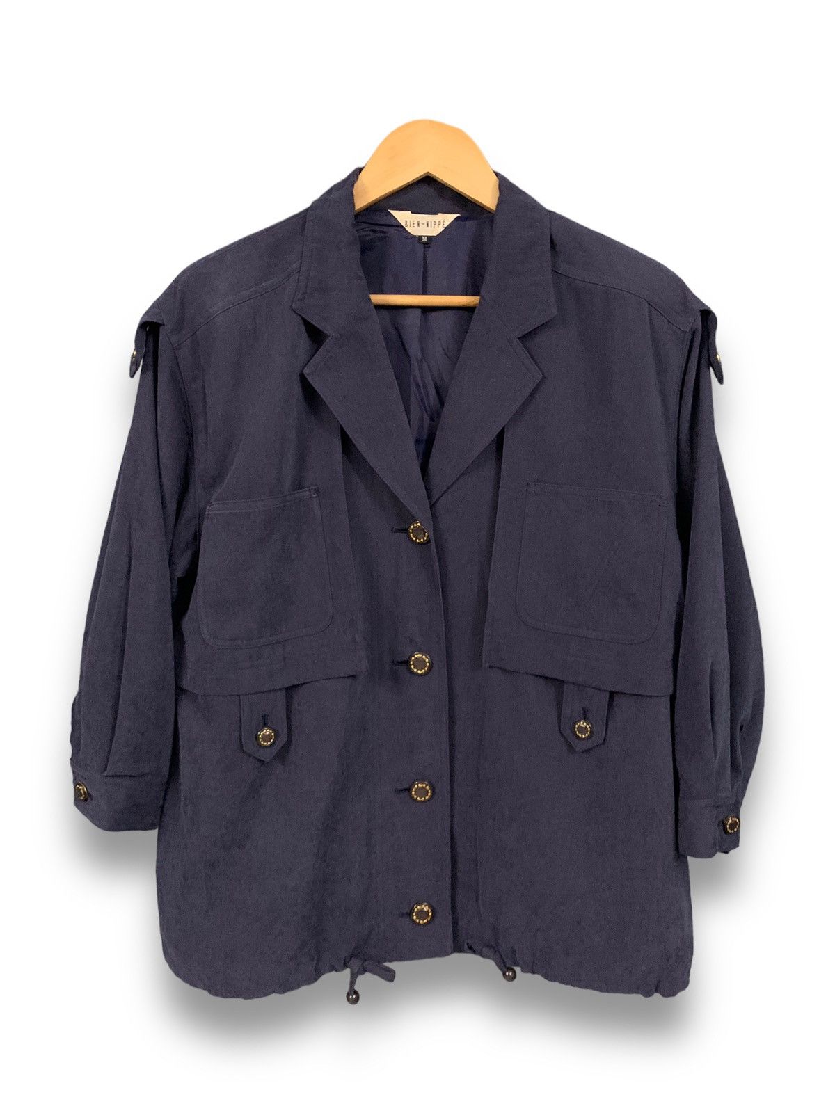 Japanese Brand Vintage Japanese Brand Bien-Nippe’ Navy Blazer Jacket Size M / US 6-8 / IT 42-44 - 1 Thumbnail