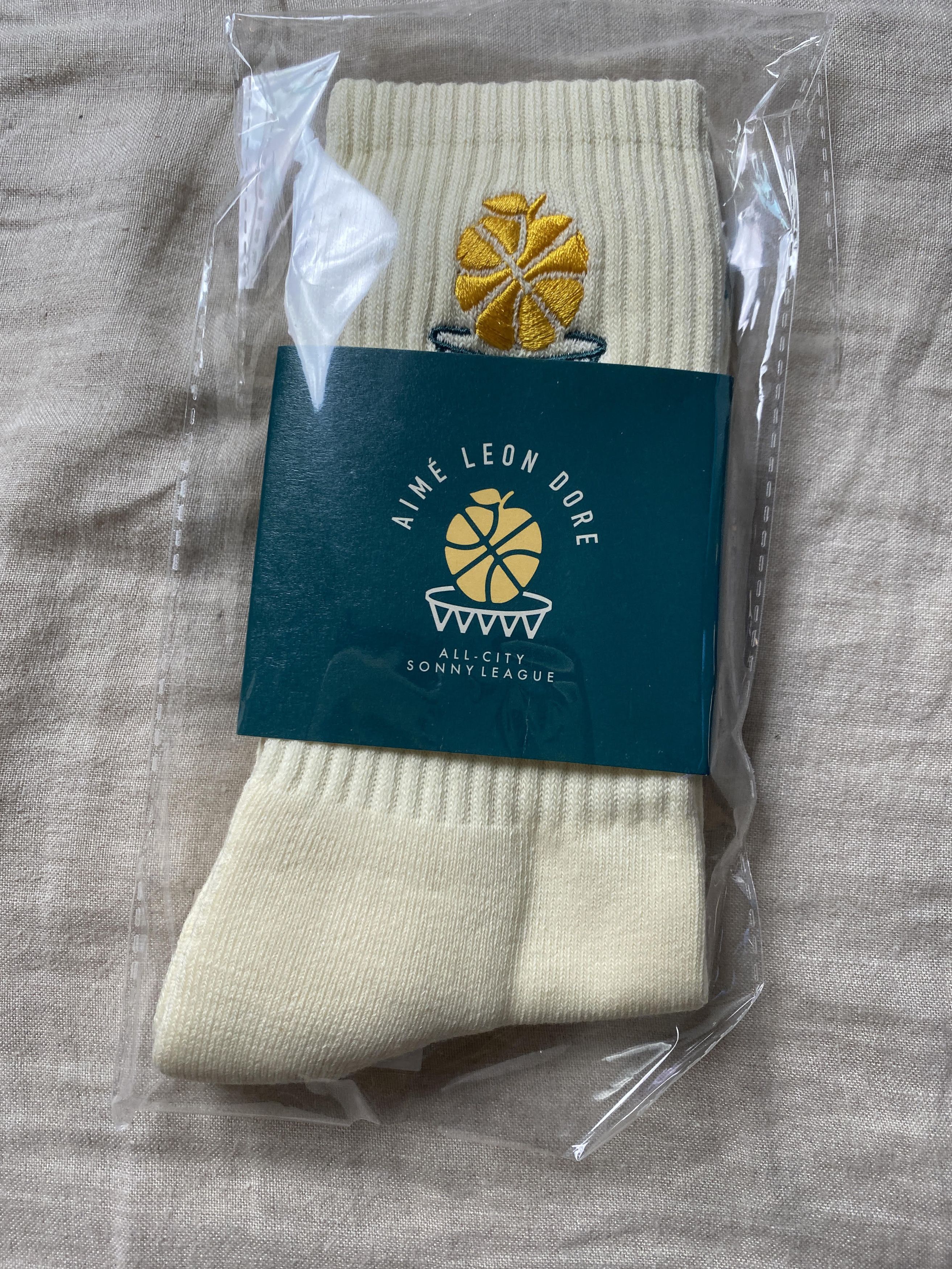 Aime Leon Dore aime leon dore / New Balance SONNY League Crew Sock- cream Size ONE SIZE - 1 Thumbnail