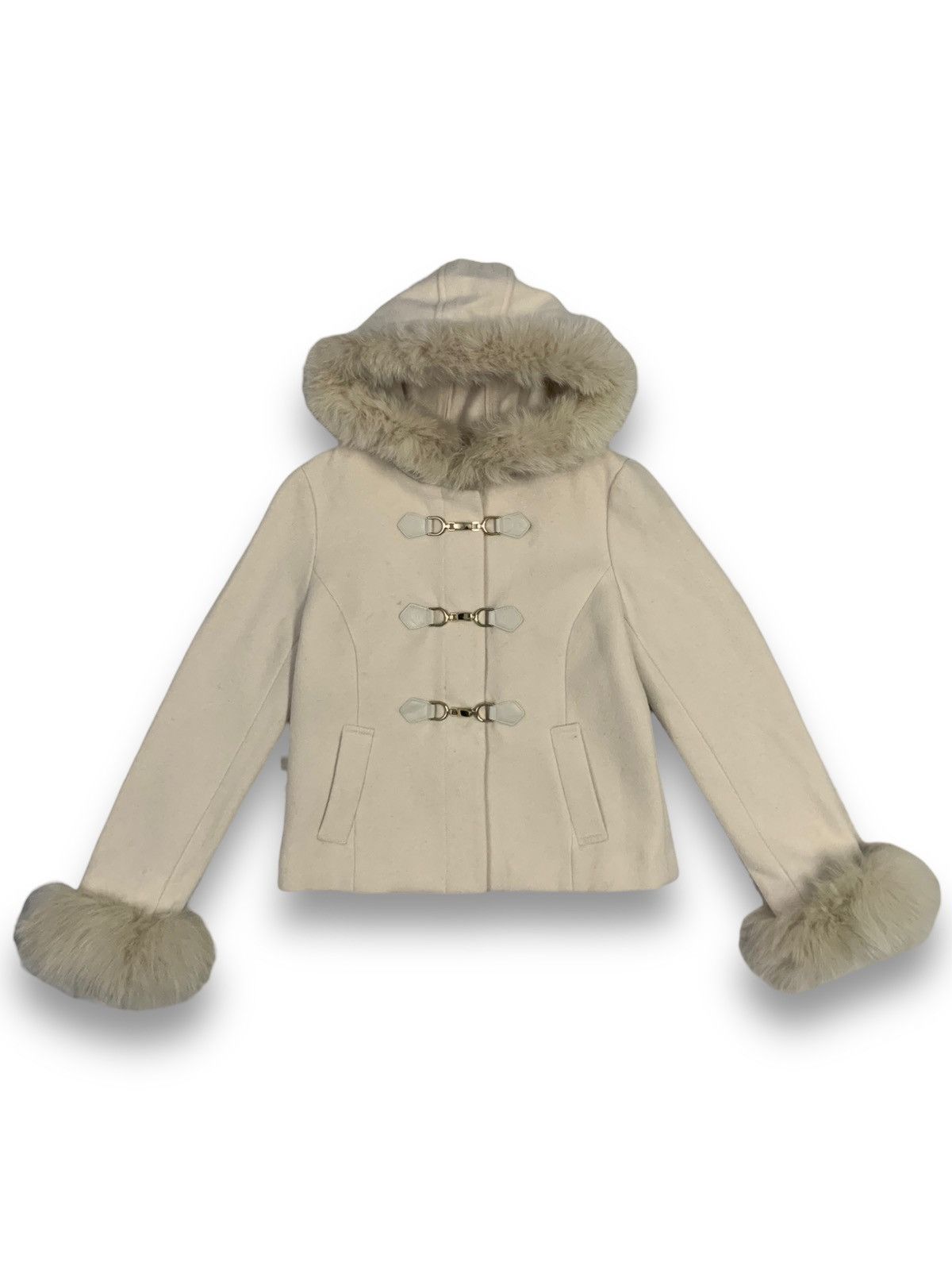 Japanese Brand Japanese Brand Misch Masch Real Fox Fur Buckle Coat Jacket Size M / US 6-8 / IT 42-44 - 1 Thumbnail