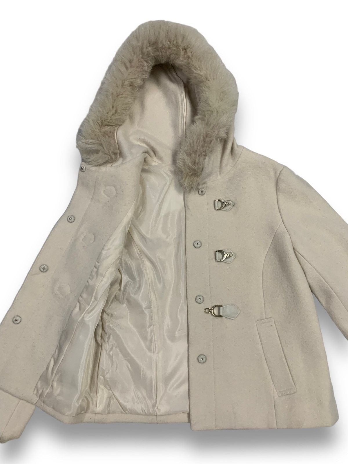 Japanese Brand Japanese Brand Misch Masch Real Fox Fur Buckle Coat Jacket Size M / US 6-8 / IT 42-44 - 3 Thumbnail