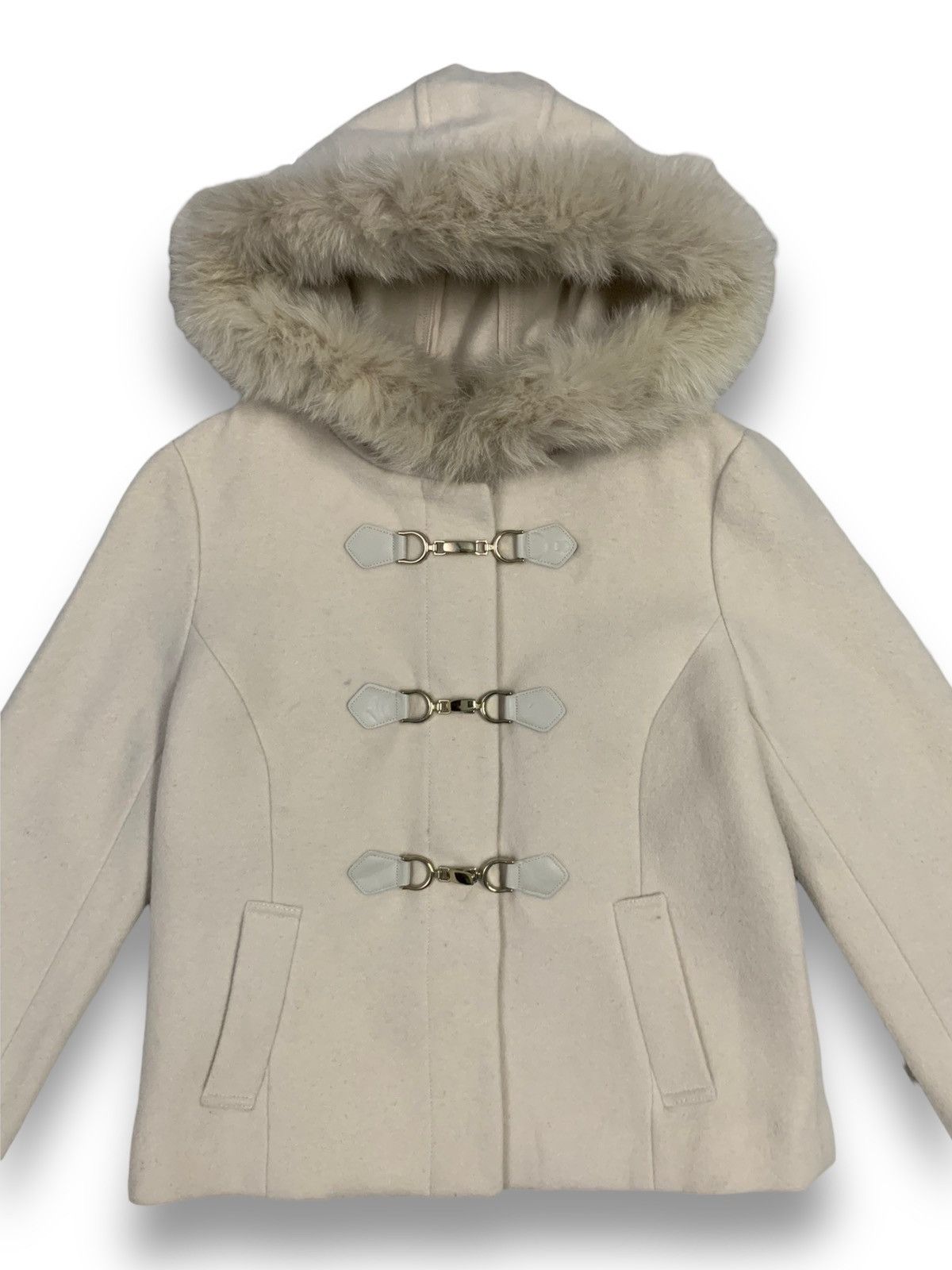 Japanese Brand Japanese Brand Misch Masch Real Fox Fur Buckle Coat Jacket Size M / US 6-8 / IT 42-44 - 4 Thumbnail