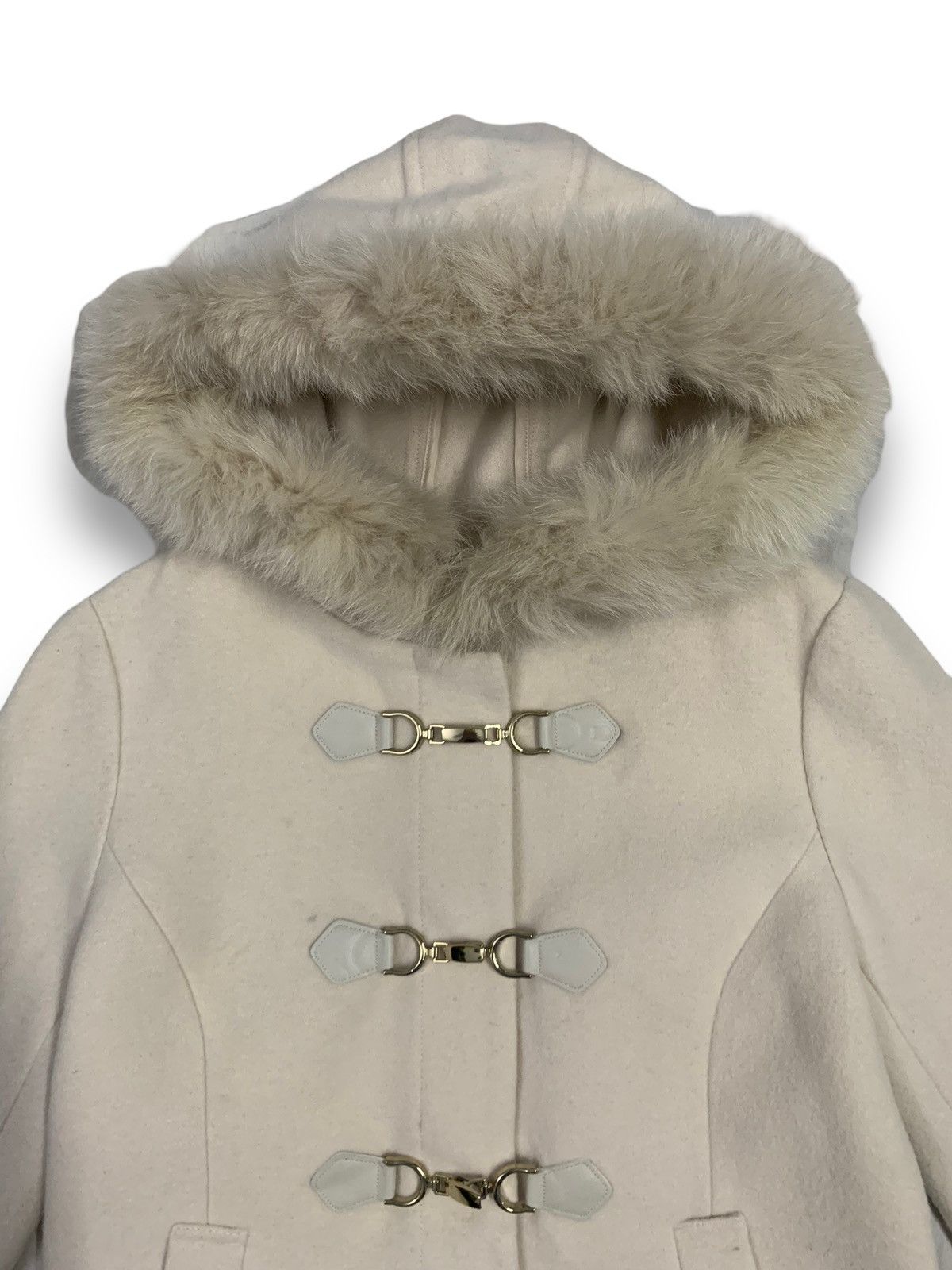 Japanese Brand Japanese Brand Misch Masch Real Fox Fur Buckle Coat Jacket Size M / US 6-8 / IT 42-44 - 5 Thumbnail