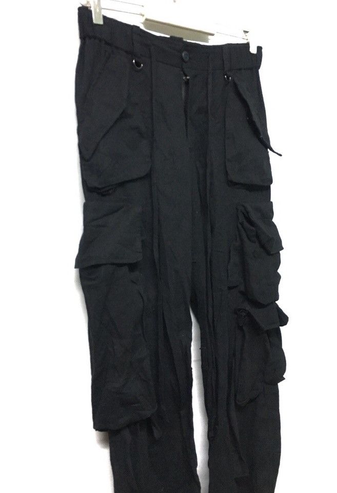 BUFFALO BOBS × Japanese Brand Parahute Boundage Cargo Pants inspire yohji yamamoto Size US 31 - 4 Thumbnail