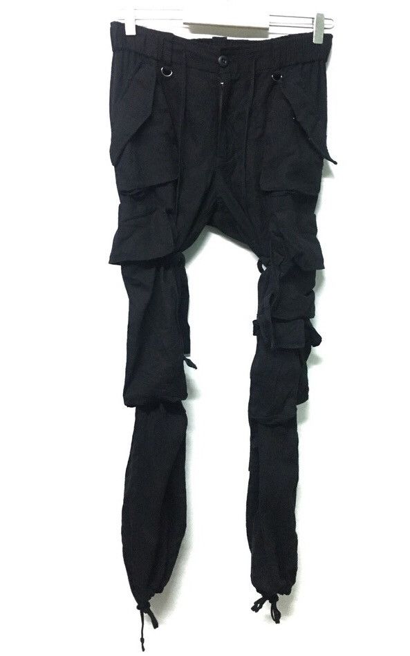 BUFFALO BOBS × Japanese Brand Parahute Boundage Cargo Pants inspire yohji yamamoto Size US 31 - 7 Thumbnail