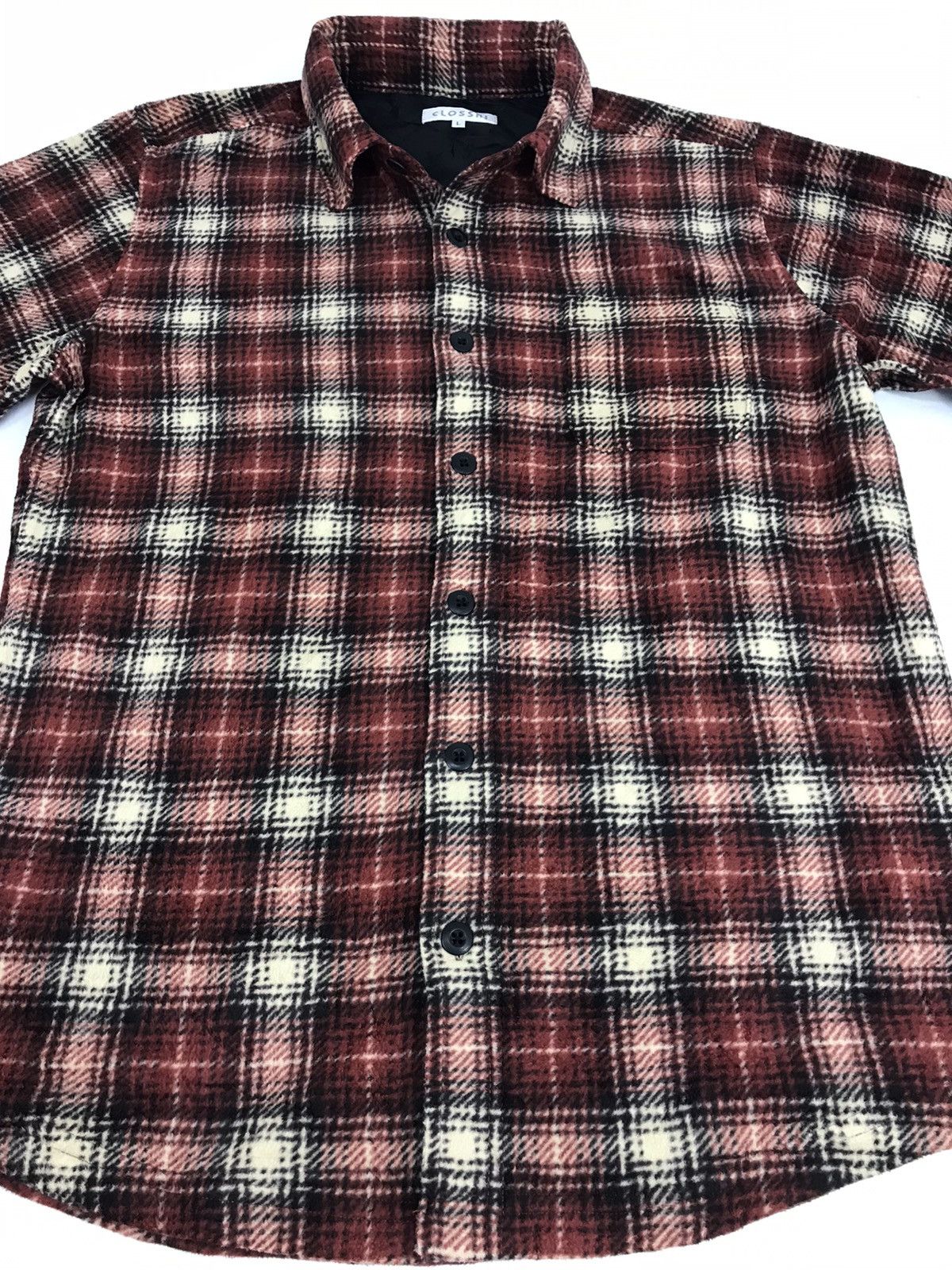 Flannel × Japanese Brand Closshi Flannel Shadow Plaid Check Streetwear Size US L / EU 52-54 / 3 - 10 Thumbnail