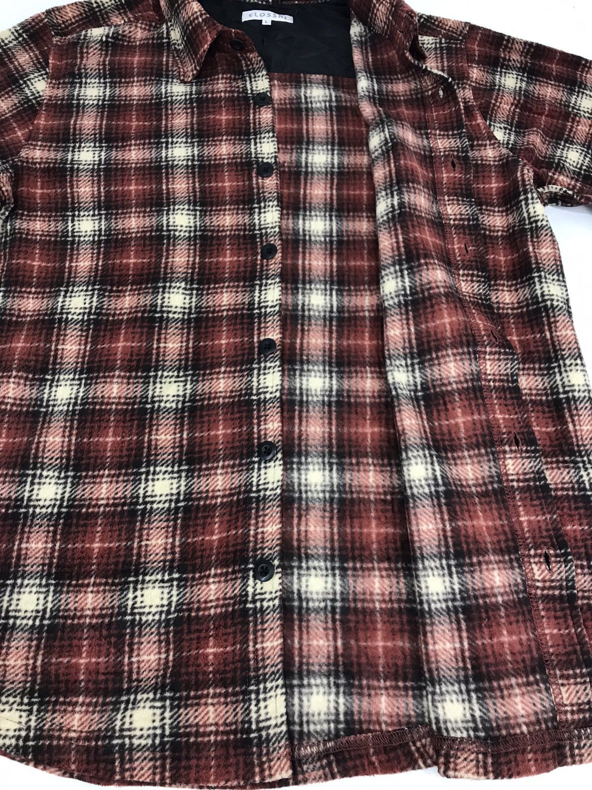 Flannel × Japanese Brand Closshi Flannel Shadow Plaid Check Streetwear Size US L / EU 52-54 / 3 - 11 Thumbnail