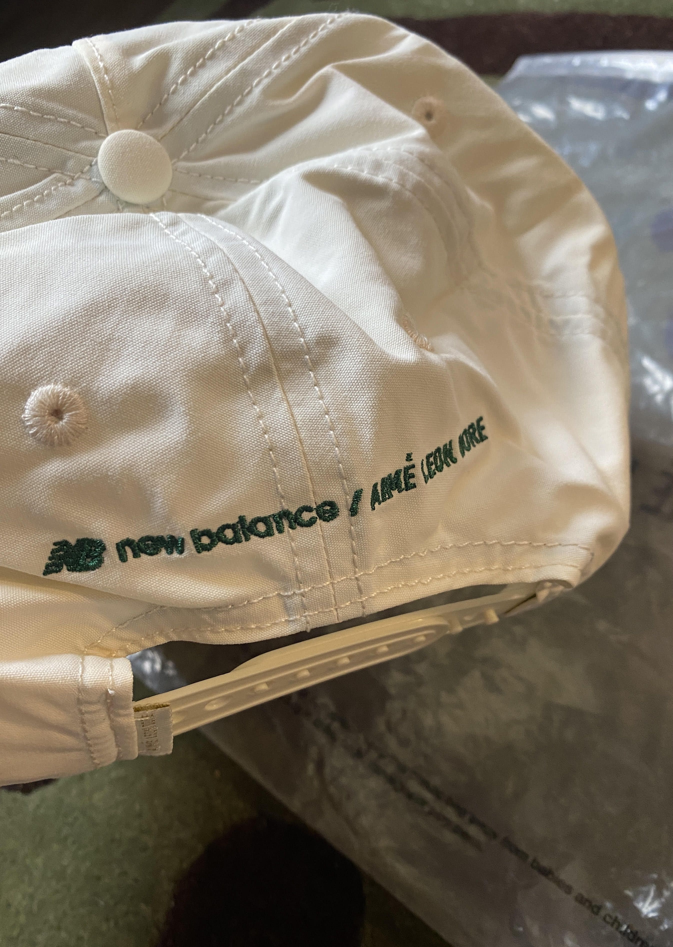 Aime Leon Dore × New Balance ALD / New Balance Logo Hat White HAT cap Garden Size ONE SIZE - 5 Thumbnail