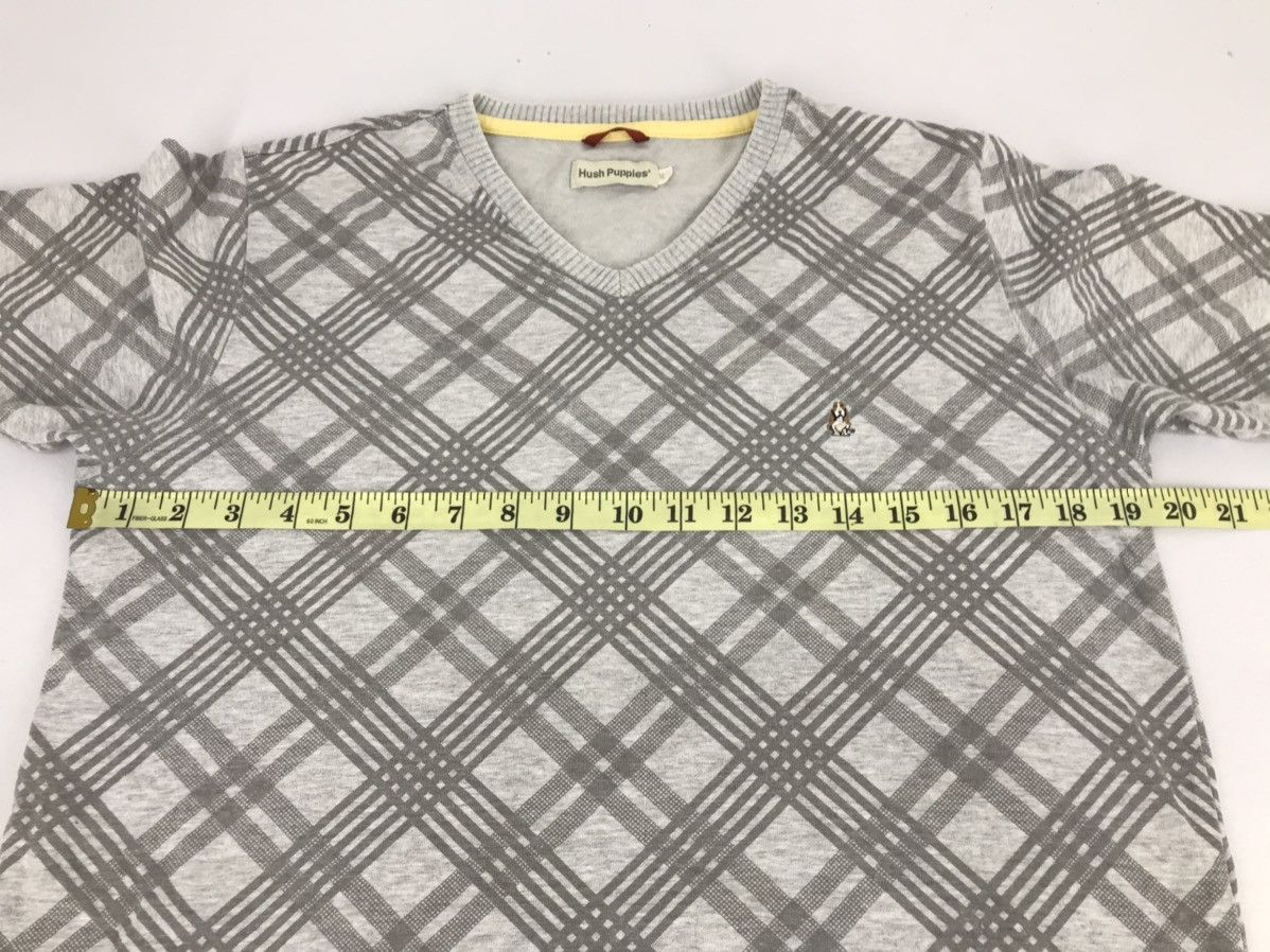 Hush Puppies Hush Puppies Vneck Plaid Check Design Unisex Size US S / EU 44-46 / 1 - 4 Thumbnail