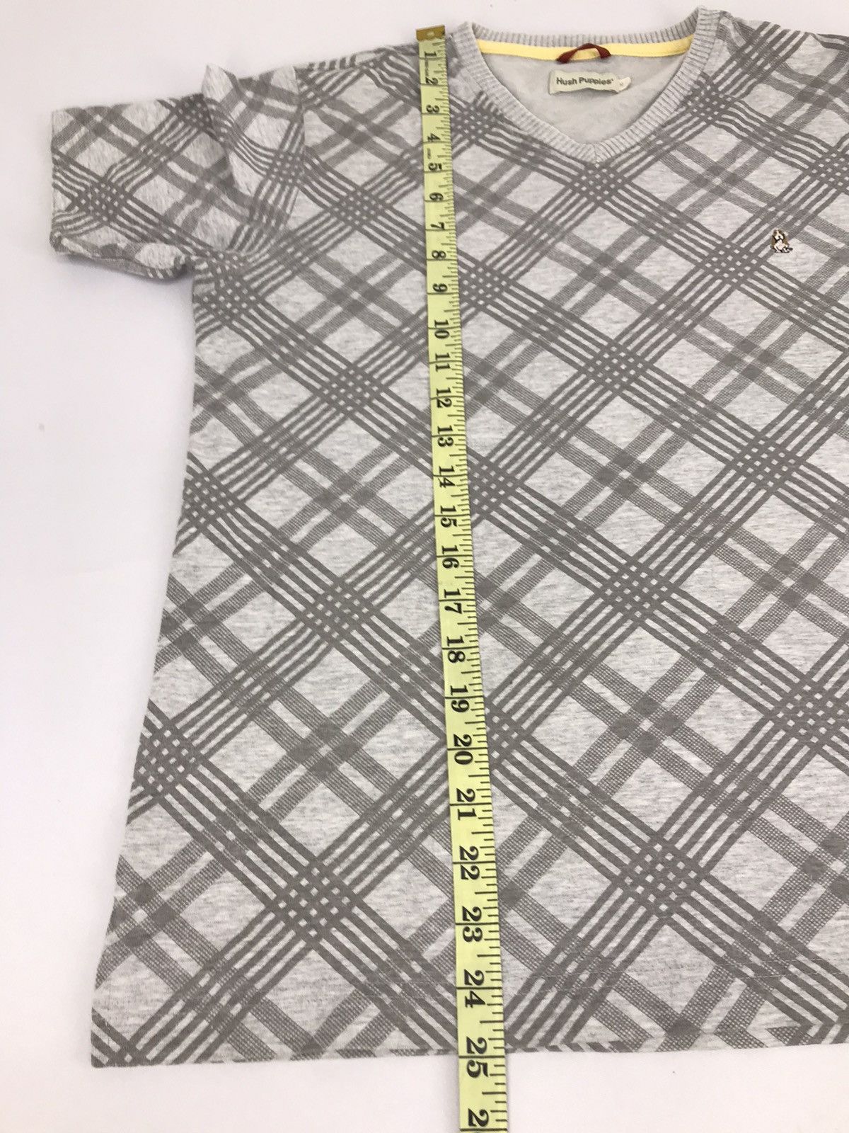 Hush Puppies Hush Puppies Vneck Plaid Check Design Unisex Size US S / EU 44-46 / 1 - 5 Thumbnail