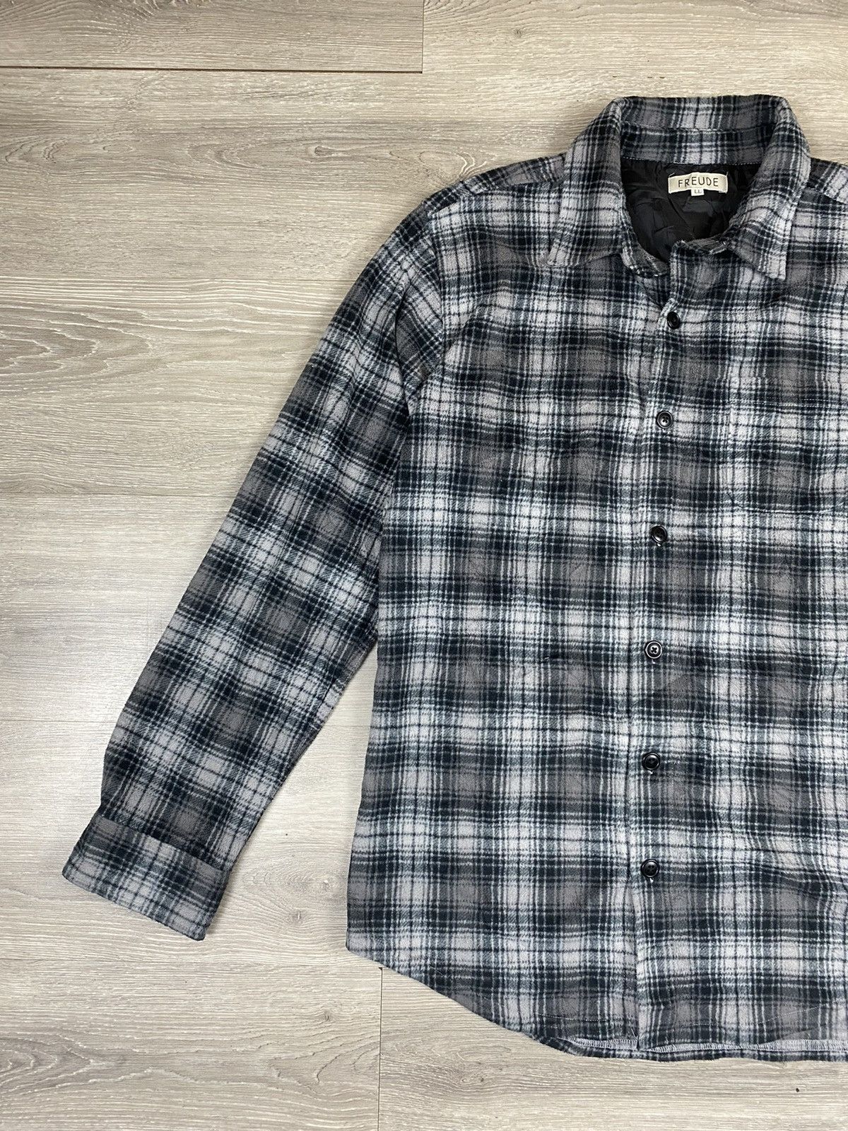 Flannel VINTAGE FREUDE FLEECE CHECKERED SHIRTS BUTTON UP FLANNEL Size US L / EU 52-54 / 3 - 4 Thumbnail
