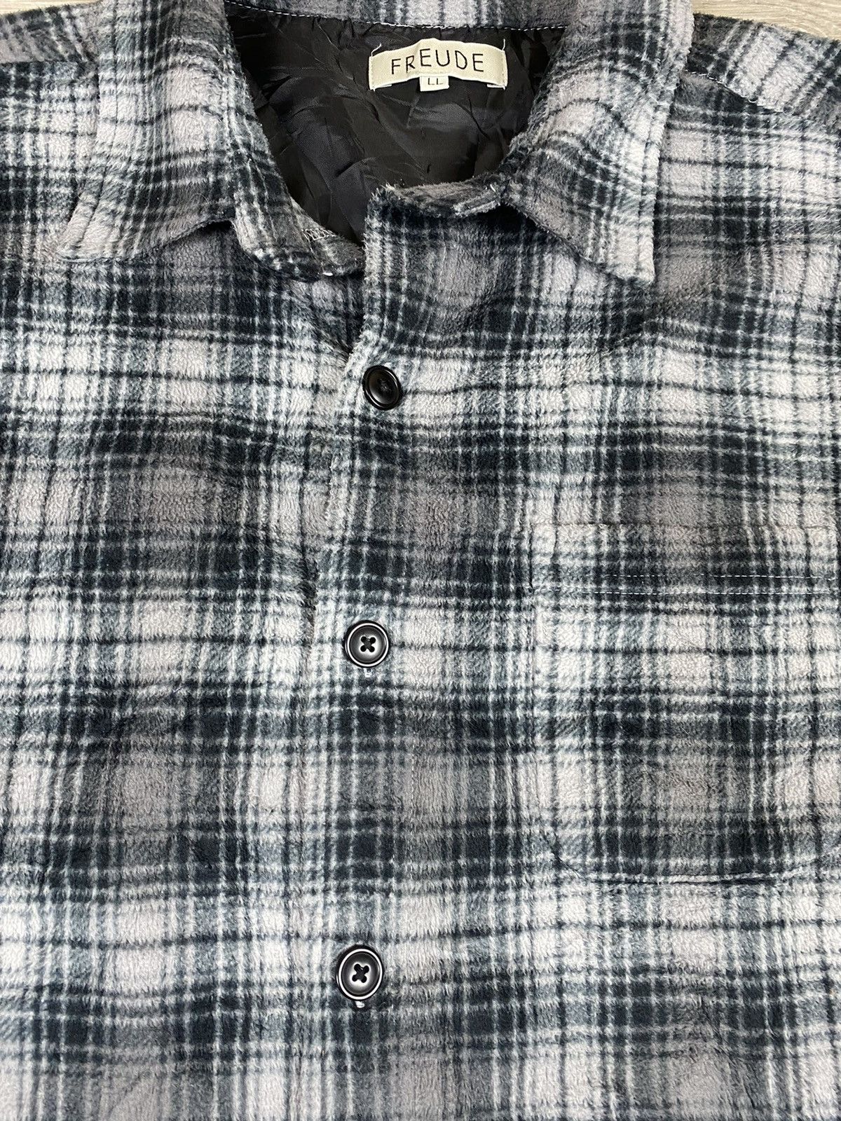Flannel VINTAGE FREUDE FLEECE CHECKERED SHIRTS BUTTON UP FLANNEL Size US L / EU 52-54 / 3 - 5 Thumbnail