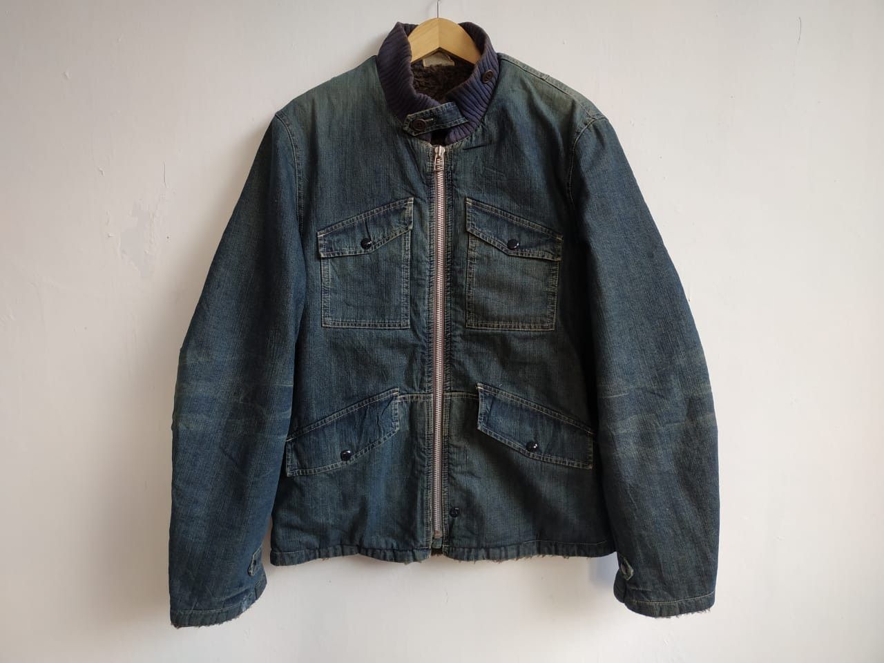 Vintage Blue Way CWU-7/P Military Flight Sherpa Denim Size US L / EU 52-54 / 3 - 16 Thumbnail