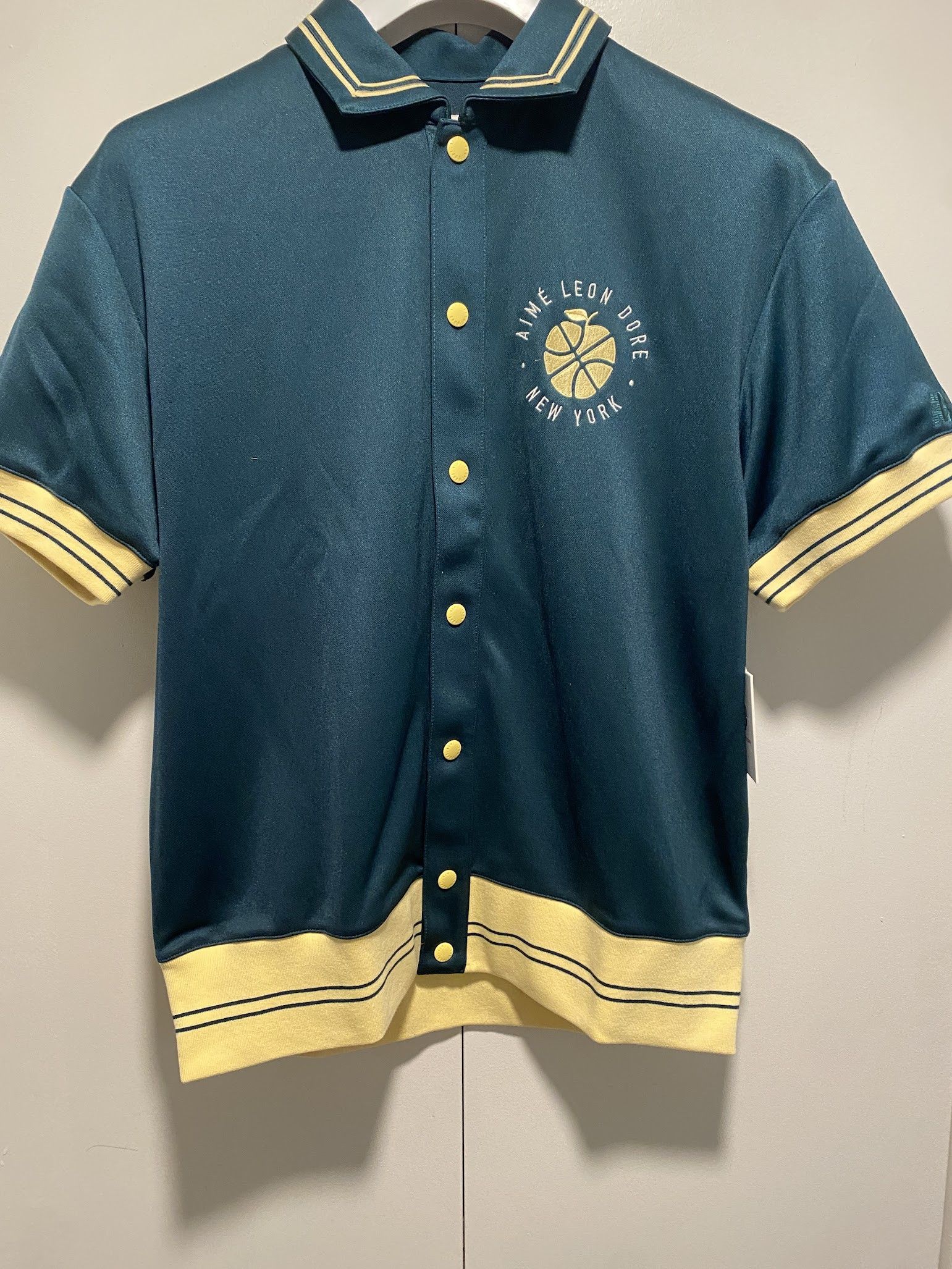 image of × Aime Leon Dore Ald Warm Up Shirt Small in Green, Men's