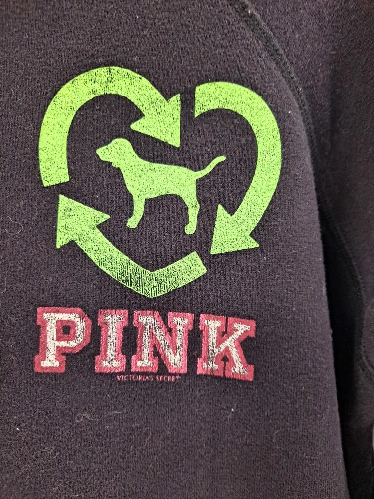 Disney Pink Hooded Sweatshirt With LoveLoveLove on the Back Size L Size L / US 10 / IT 46 - 2 Preview