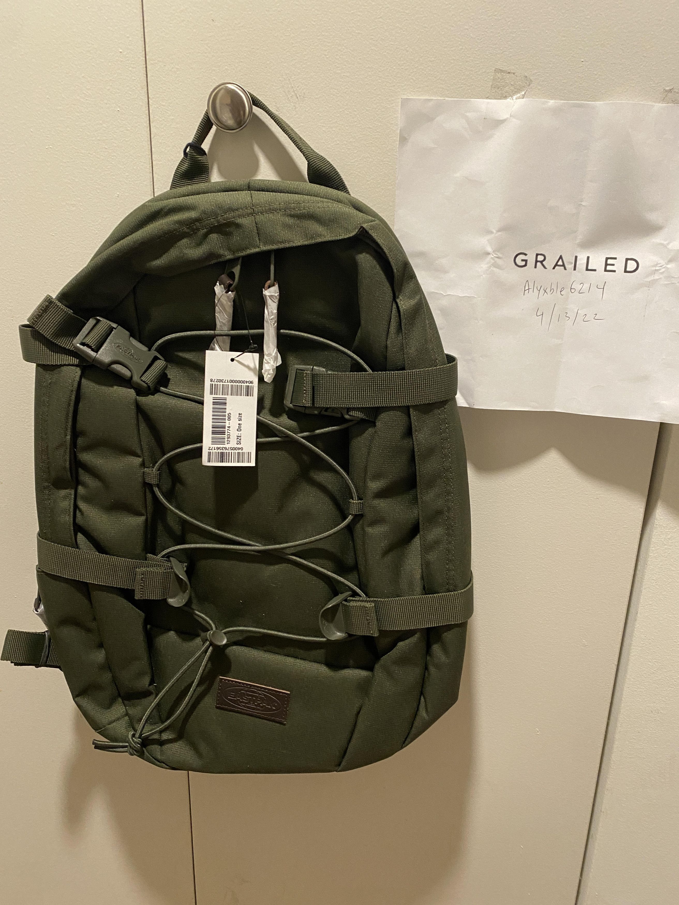 image of Eastpak Borys Olive Backpack Bag, Men's