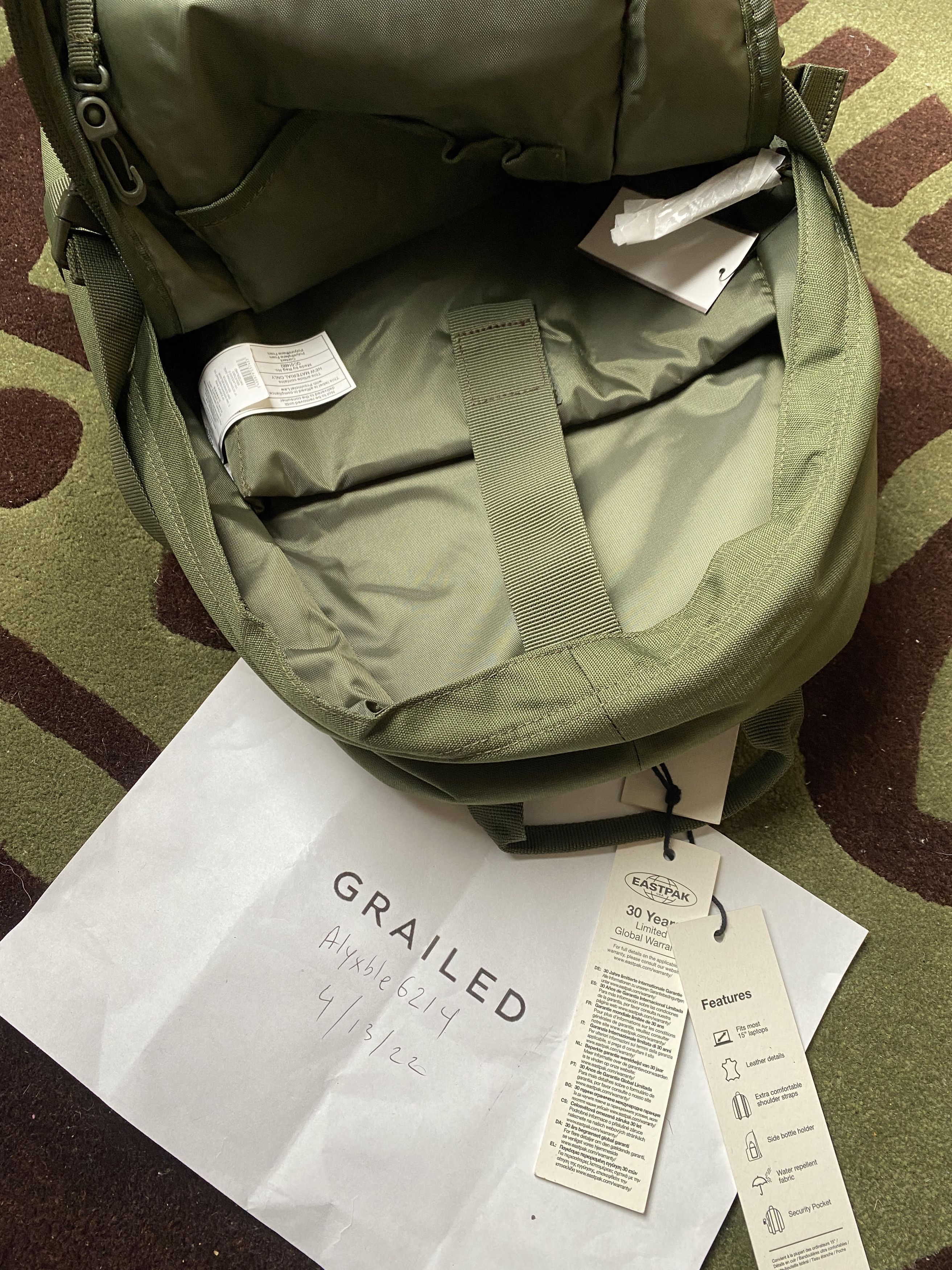 Eastpak Eastpak Borys olive backpack bag Size ONE SIZE - 10 Thumbnail