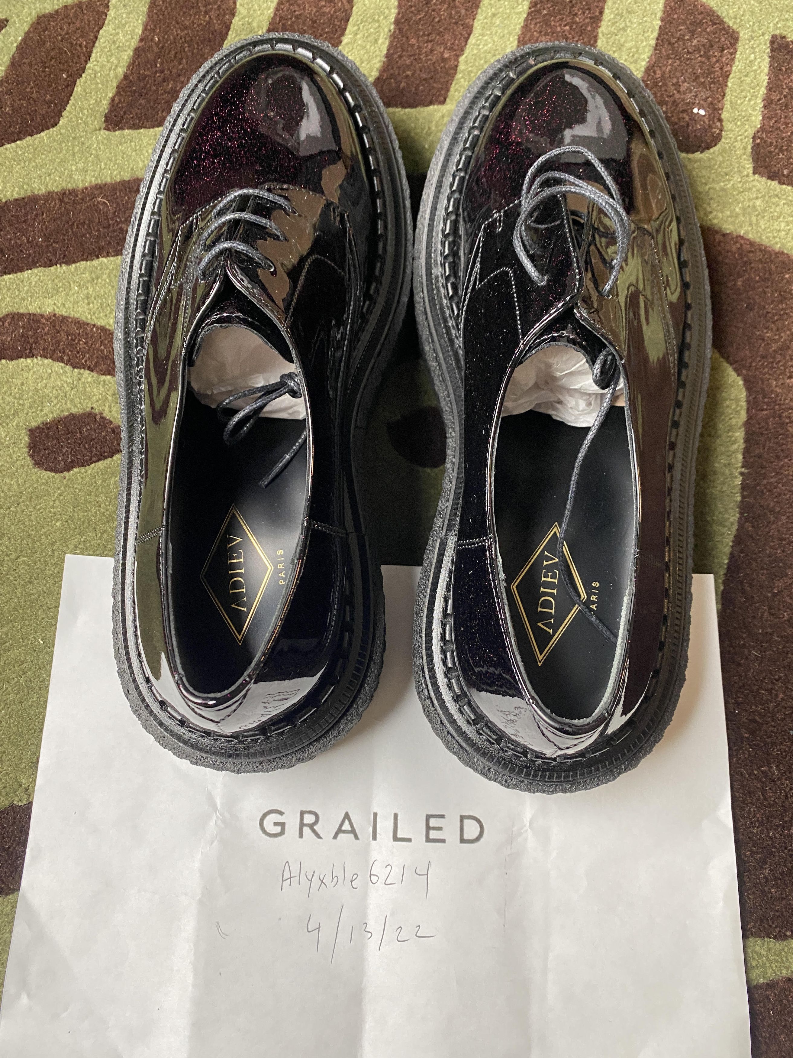 Adieu Paris adieu paris glitter platform shoes type 135 burgundy Size US 10 / EU 43 - 7 Thumbnail
