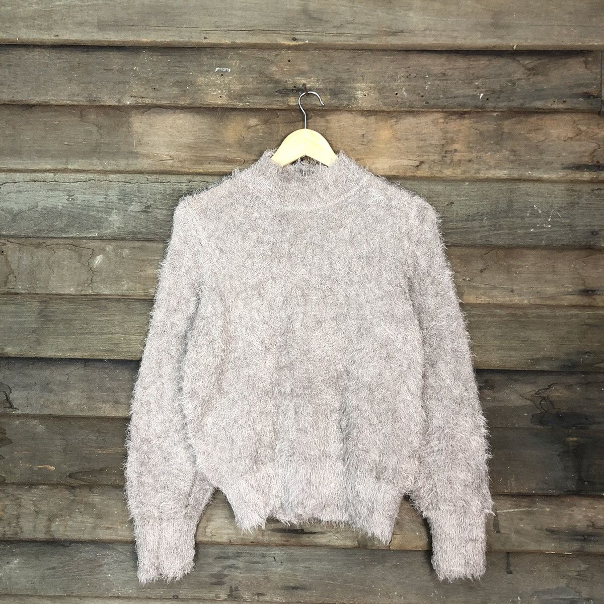 Homespun Knitwear × Japanese Brand × Vintage Earth Music & Ecology fur shaggy Mohair Knitwear #c1033 Size M / US 6-8 / IT 42-44 - 3 Thumbnail