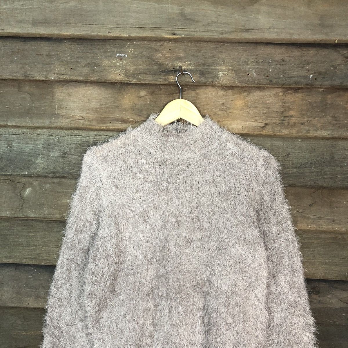 Homespun Knitwear × Japanese Brand × Vintage Earth Music & Ecology fur shaggy Mohair Knitwear #c1033 Size M / US 6-8 / IT 42-44 - 2 Thumbnail