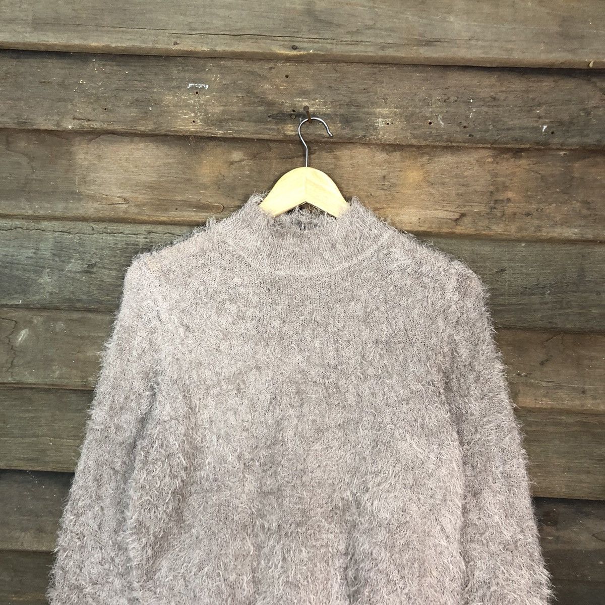 Homespun Knitwear × Japanese Brand × Vintage Earth Music & Ecology fur shaggy Mohair Knitwear #c1033 Size M / US 6-8 / IT 42-44 - 9 Thumbnail