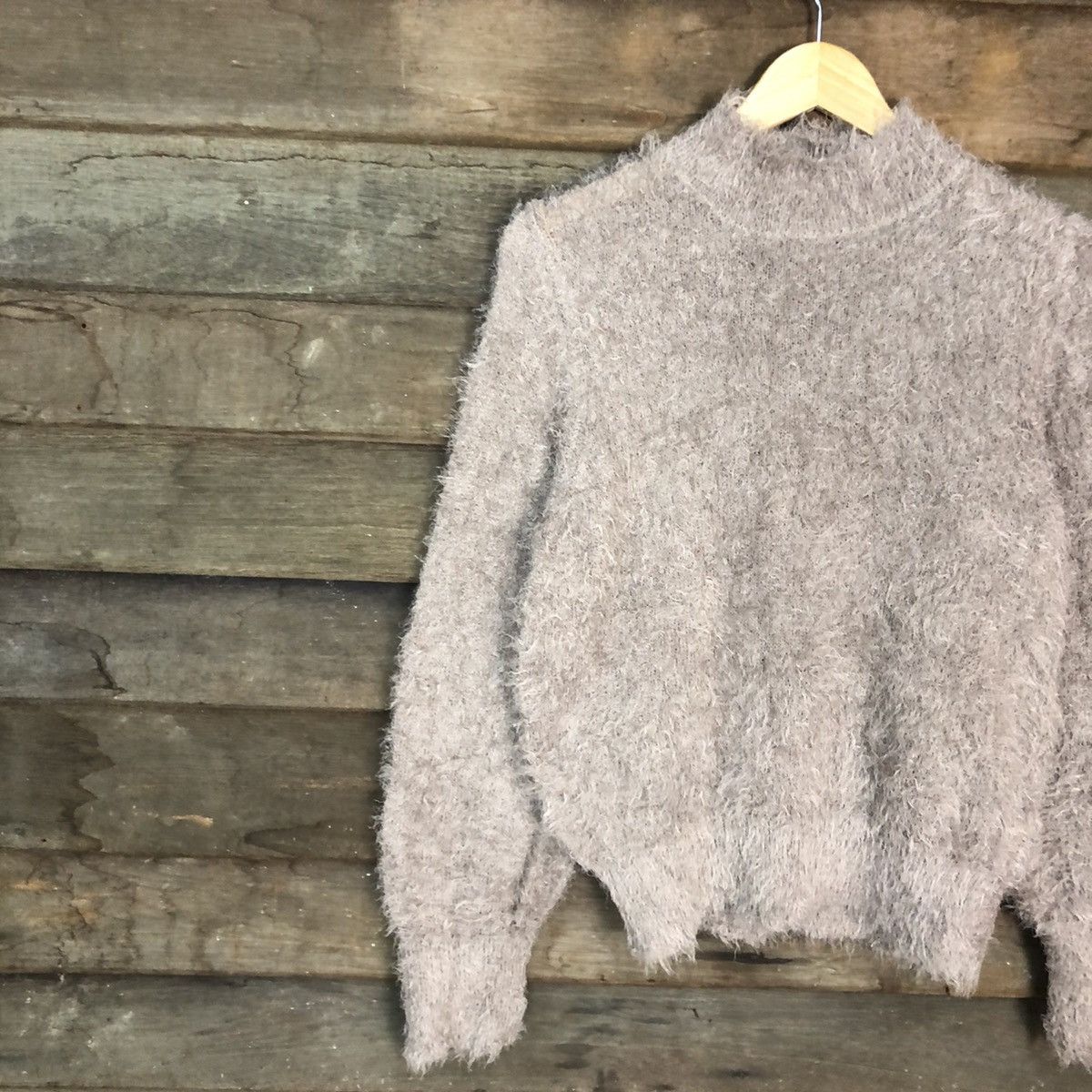 Homespun Knitwear × Japanese Brand × Vintage Earth Music & Ecology fur shaggy Mohair Knitwear #c1033 Size M / US 6-8 / IT 42-44 - 7 Thumbnail