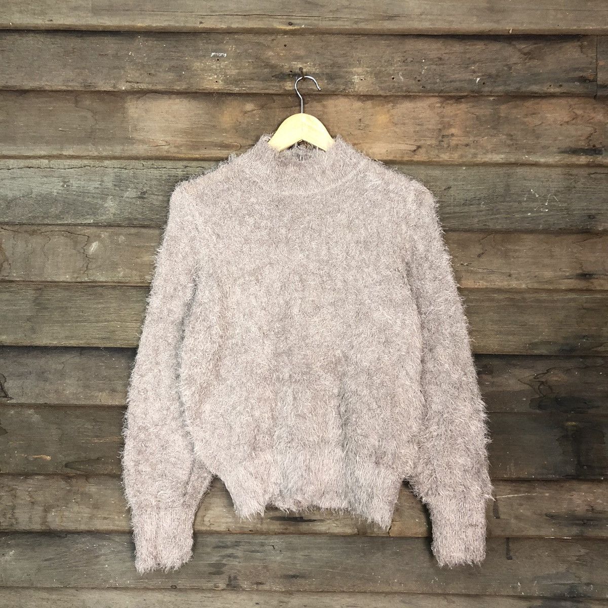 Homespun Knitwear × Japanese Brand × Vintage Earth Music & Ecology fur shaggy Mohair Knitwear #c1033 Size M / US 6-8 / IT 42-44 - 1 Thumbnail