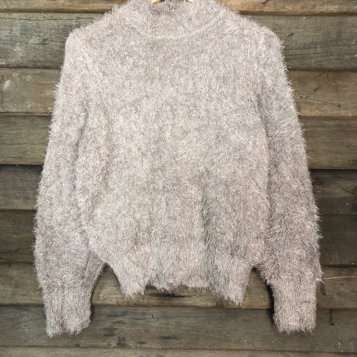 Homespun Knitwear × Japanese Brand × Vintage Earth Music & Ecology fur shaggy Mohair Knitwear #c1033 Size M / US 6-8 / IT 42-44 - 8 Thumbnail