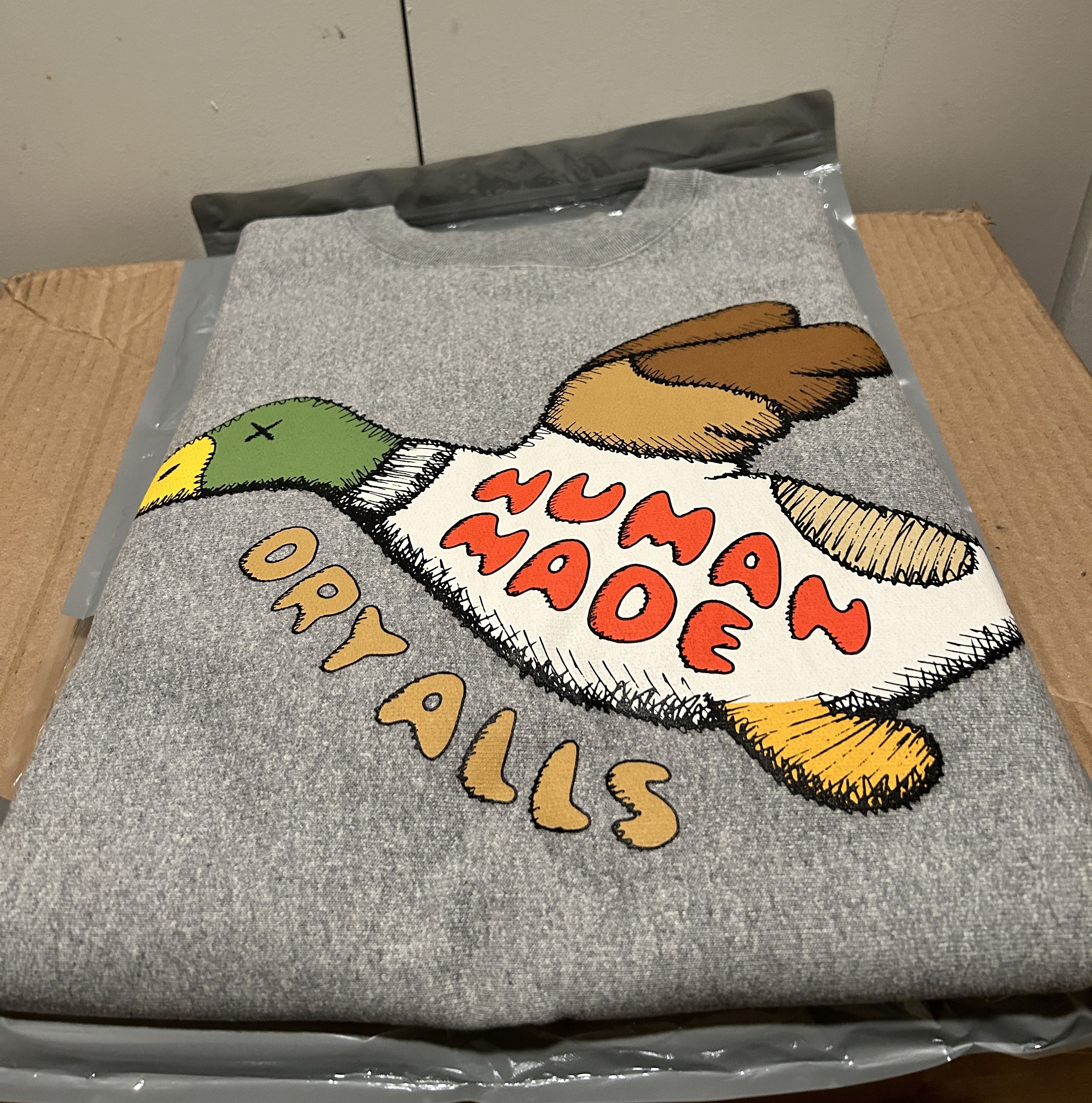 Human Made × Kaws Human Made × Kaws SWEATSHIRT KAWS #2 size XXL grey Duck Size US XXL / EU 58 / 5 - 7 Thumbnail
