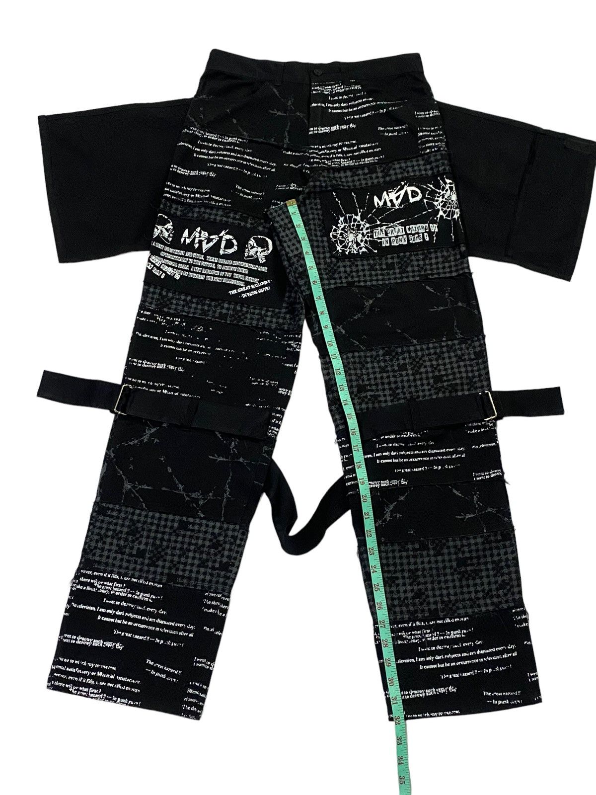 Japanese Brand Rare Design‼️Mad Punk Seditionaries Punk Bondage Pants Size US 29 - 8 Thumbnail