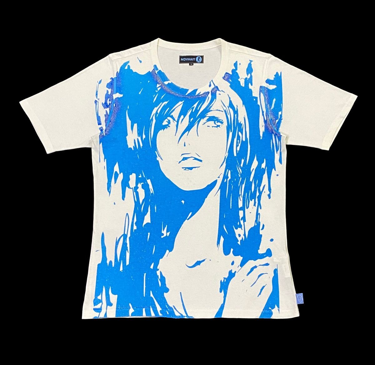 image of Luis Tiahycn Japanese Anima Character Overperint Tee in White, Men's (Size Medium)