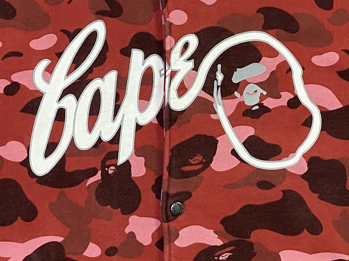 Bape A Bathing Ape Pharrell Camo Sweat Varsity Jacket Size US XL / EU 56 / 4 - 4 Thumbnail