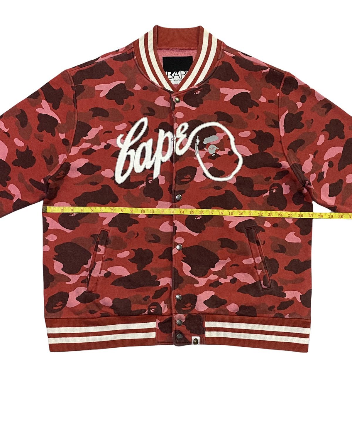 Bape A Bathing Ape Pharrell Camo Sweat Varsity Jacket Size US XL / EU 56 / 4 - 17 Thumbnail
